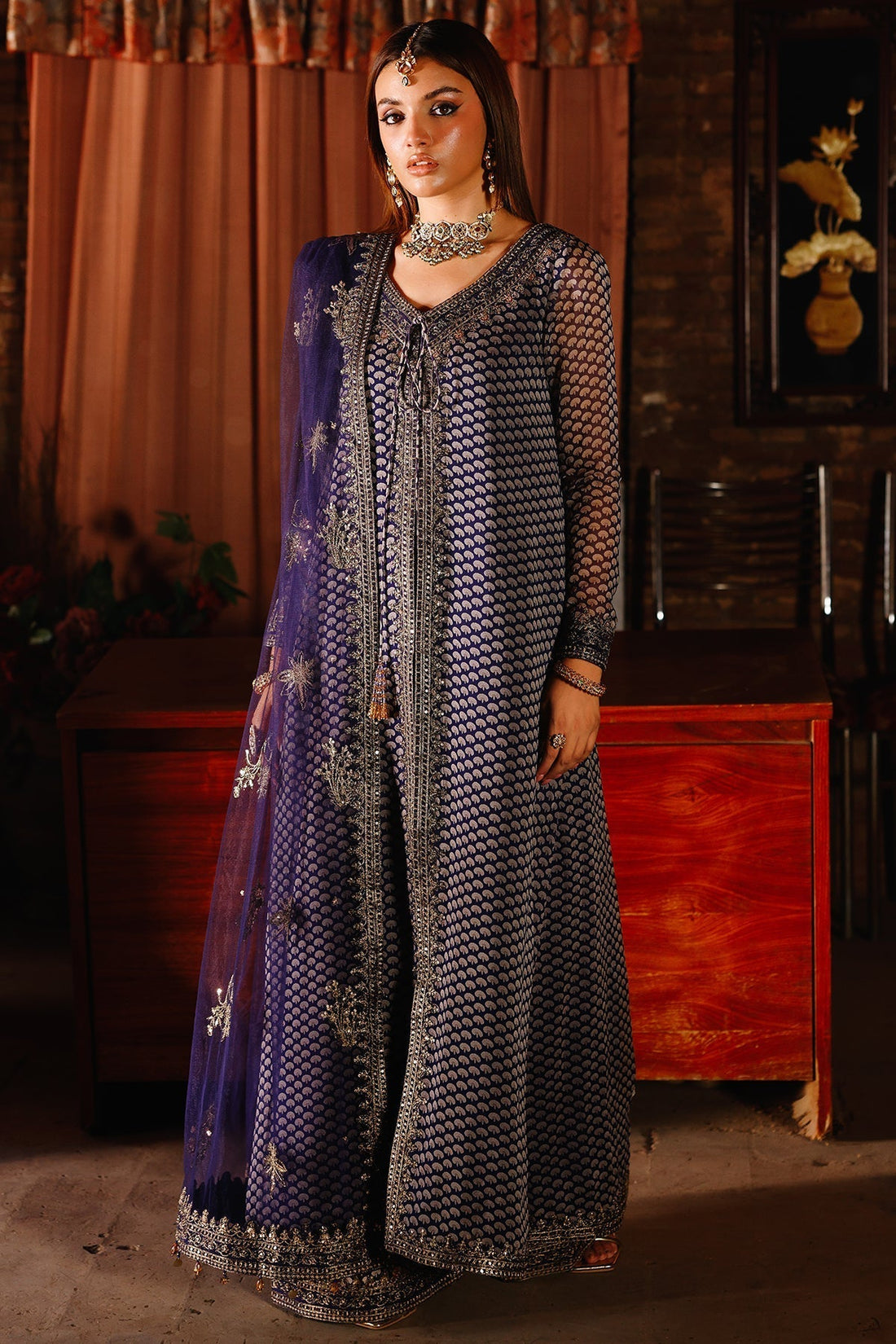 Charizma | Fumee Luxury Chiffon | CMA-5-135 - House Of Hania