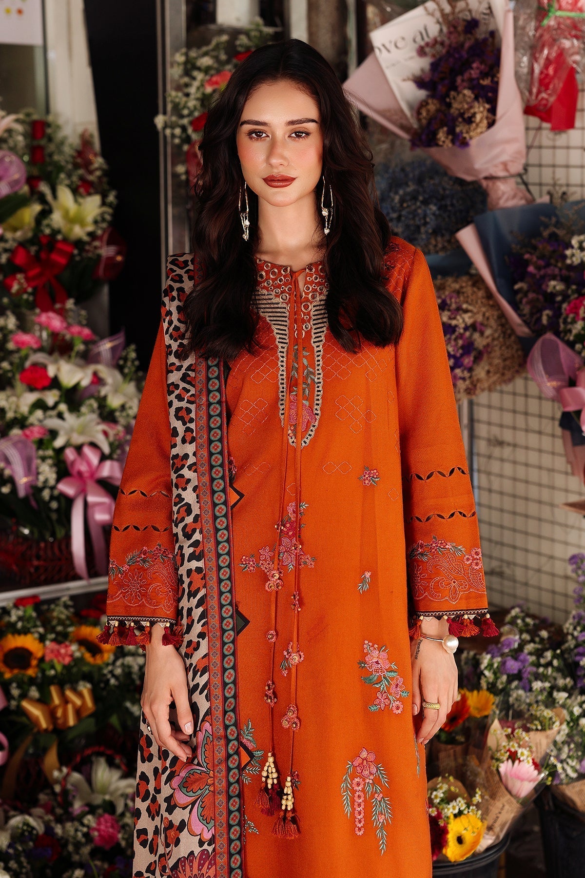 Charizma | Poshima Winters 25 | 3-pc  Wool Shawl Collection PSW5-03 - House Of Hania