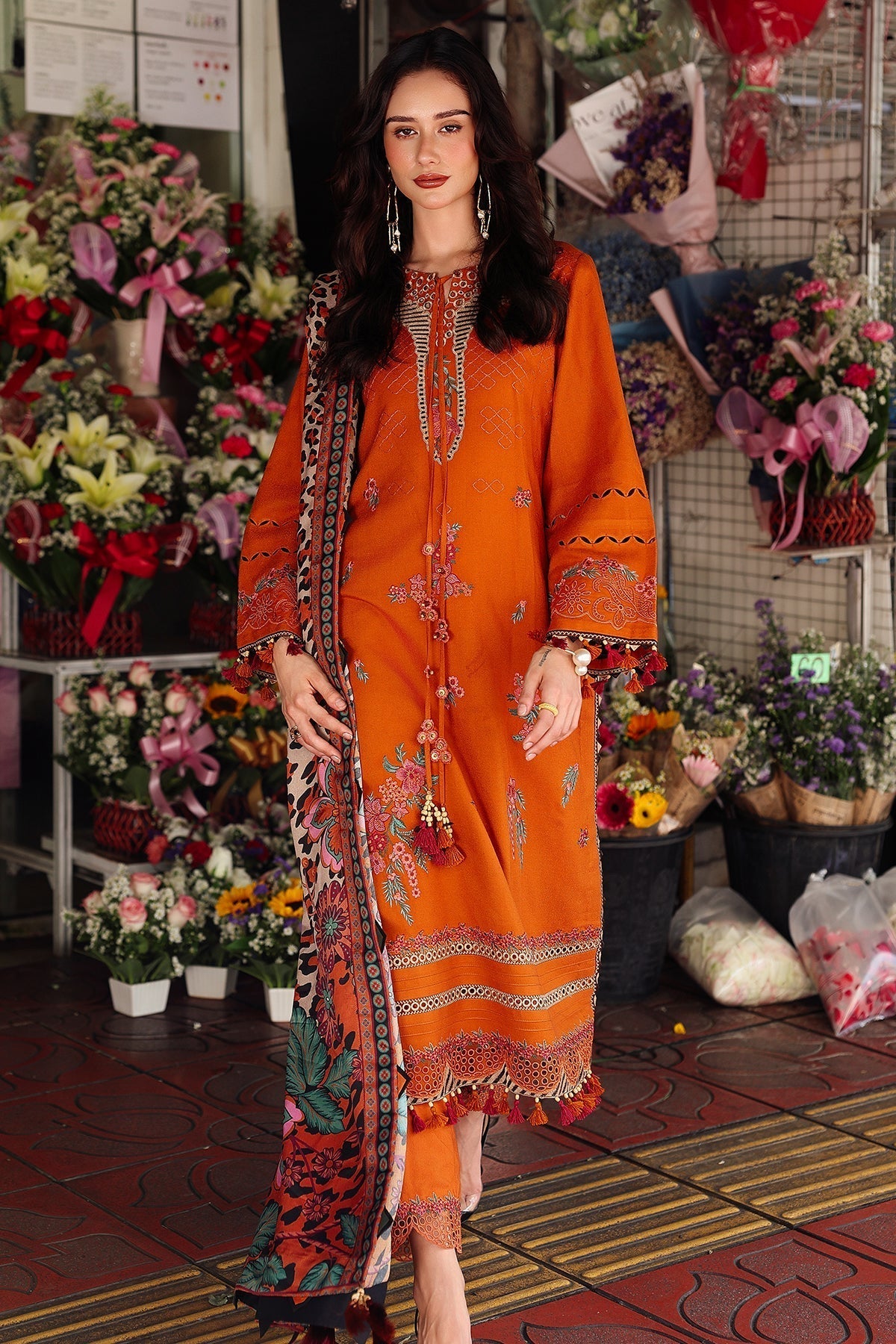 Charizma | Poshima Winters 25 | 3-pc  Wool Shawl Collection PSW5-03 - House Of Hania