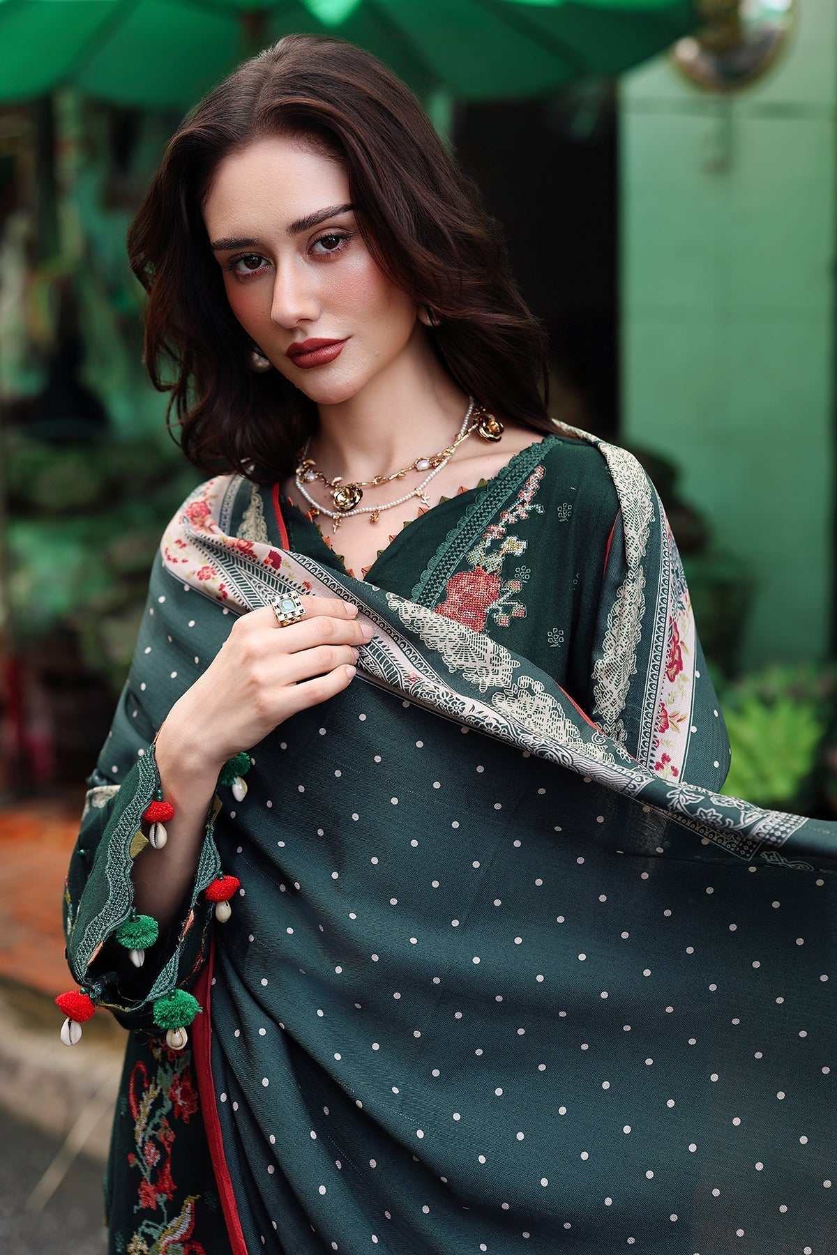 Charizma | Poshima Winters 25 |3-pc Wool Shawl Collection PSW5-04 - House Of Hania