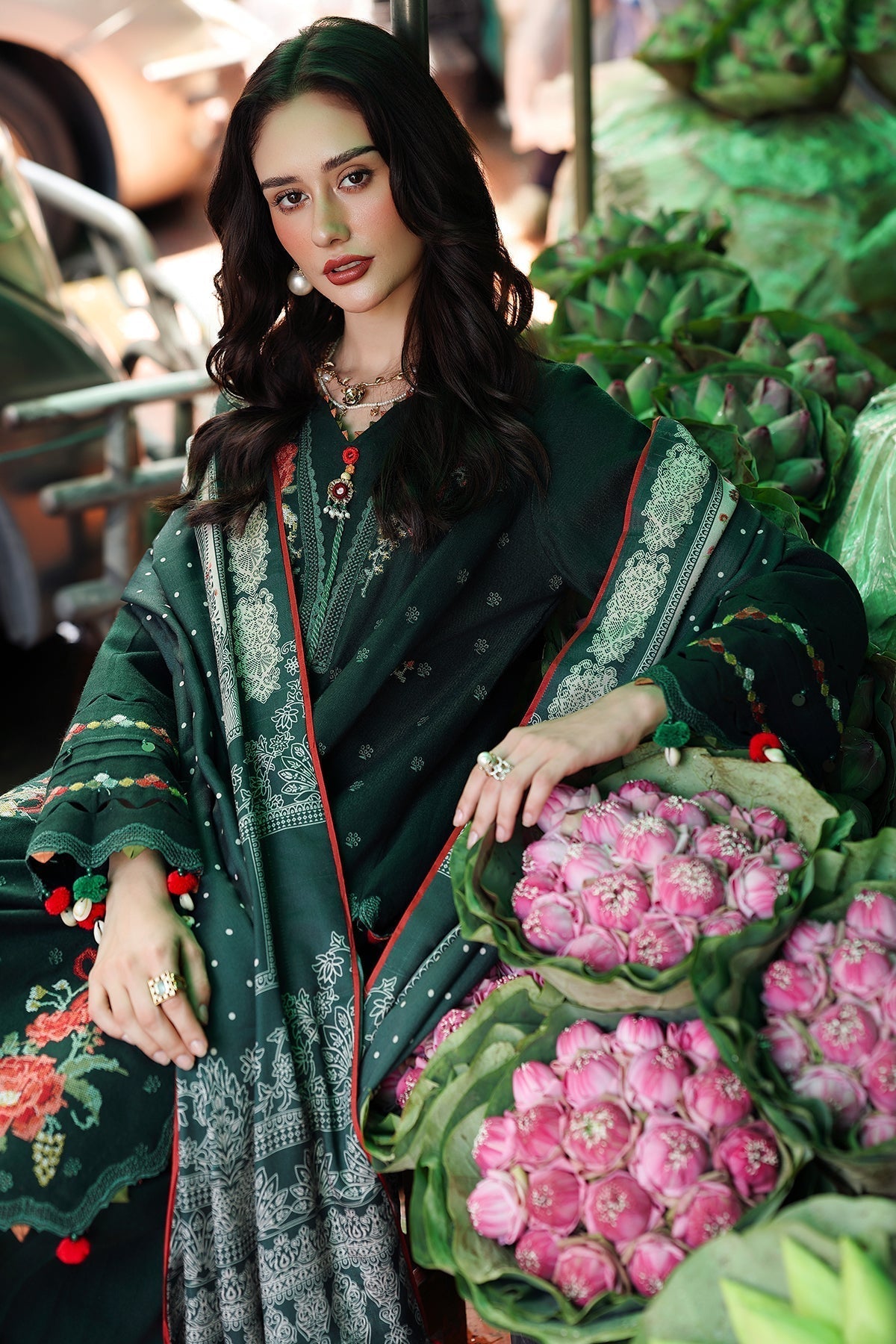 Charizma | Poshima Winters 25 |3-pc Wool Shawl Collection PSW5-04 - House Of Hania