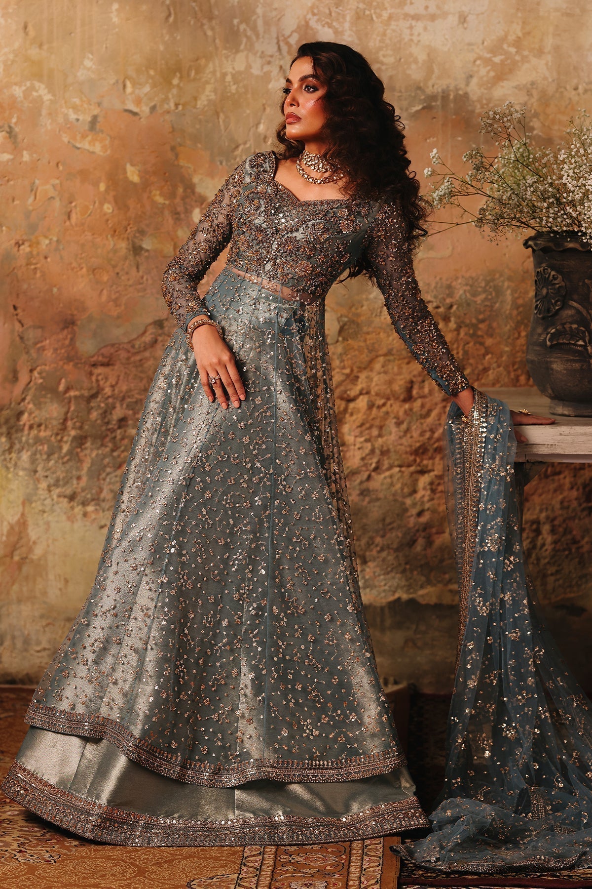 Charizma | Statement Formals | STM-5-014 - BLUE - House Of Hania