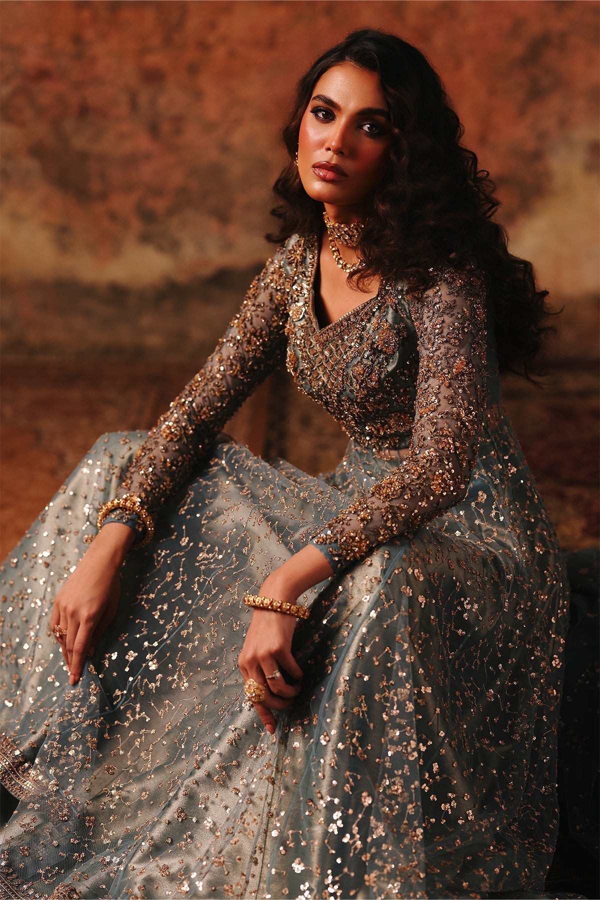 Charizma | Statement Formals | STM-5-014 - BLUE - House Of Hania