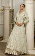 Chiffon Embroidered Angrakha - House Of Hania