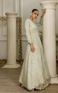 Chiffon Embroidered Angrakha - House Of Hania