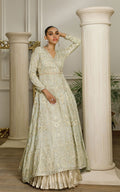 Chiffon Embroidered Angrakha - House Of Hania