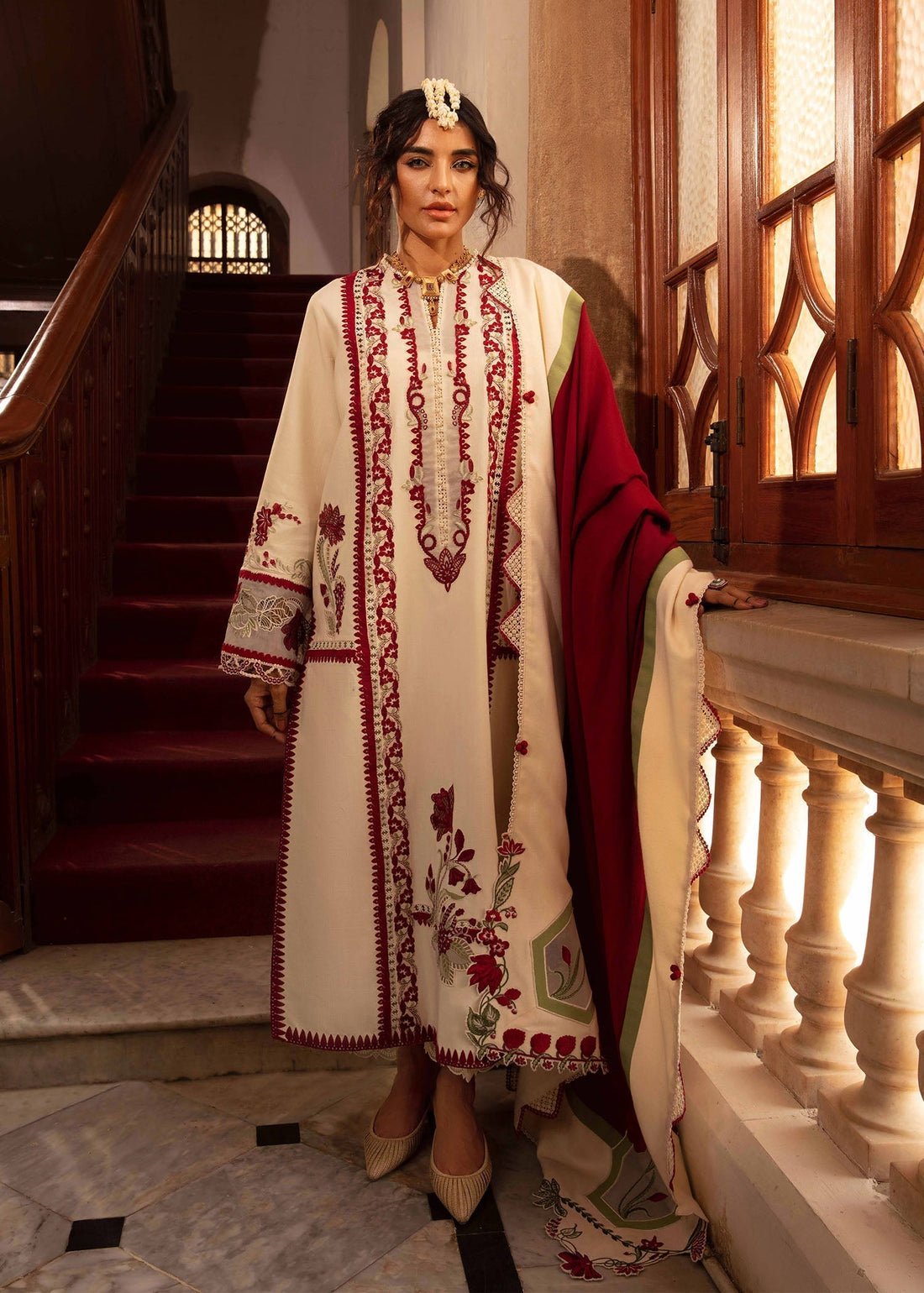 Crimson | Aaleen Winter 24 | Musafir - House Of Hania