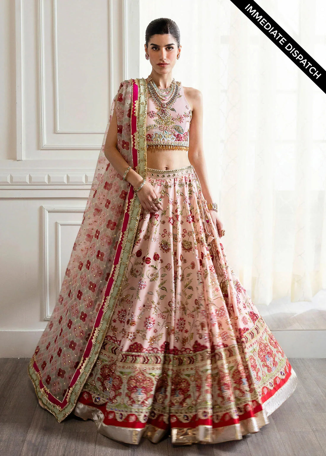 Crimson | CRIMSON X SAIRA SHAKIRA  WEDDING '24 | Chinoiserie Lehnga - House Of Hania