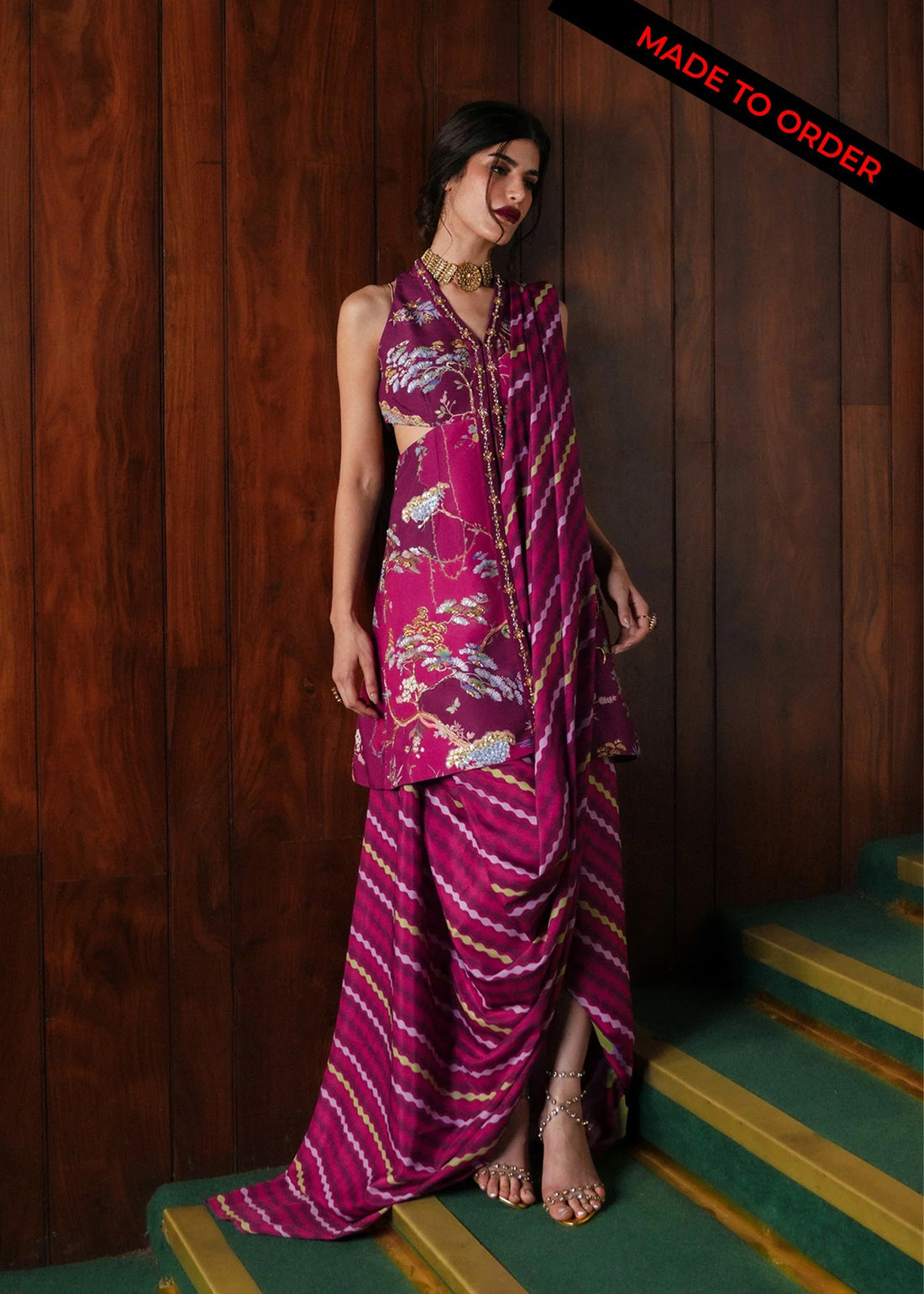Crimson | Crimson Eid Prints | Dilruba - Plum - House Of Hania