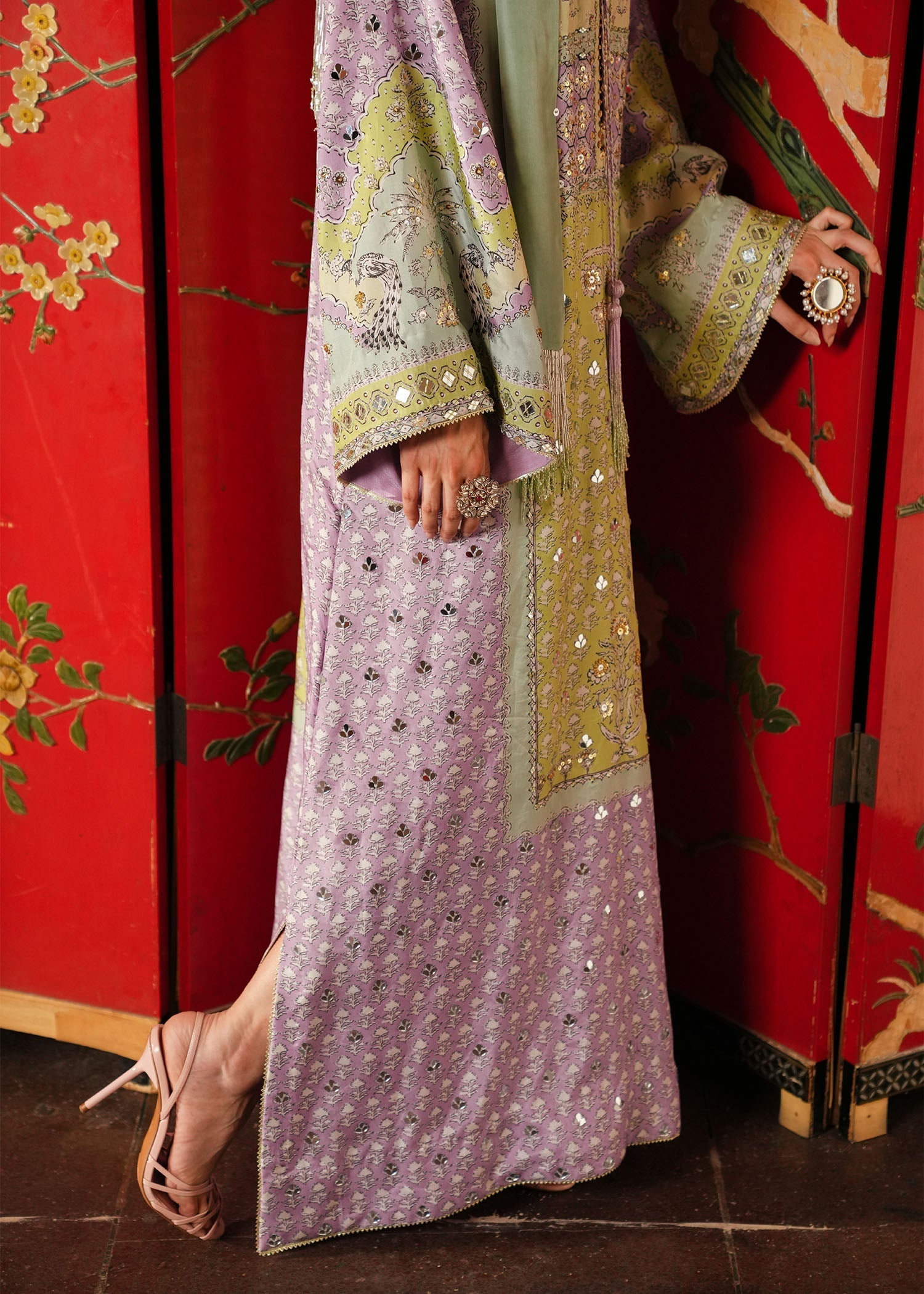 Crimson | Crimson Eid Prints | Jhilmil - Lilac - House Of Hania