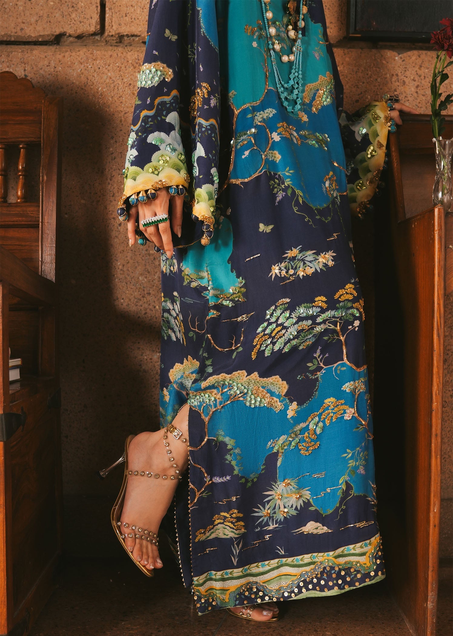 Crimson | Crimson Eid Prints | Laila - Midnight - House Of Hania