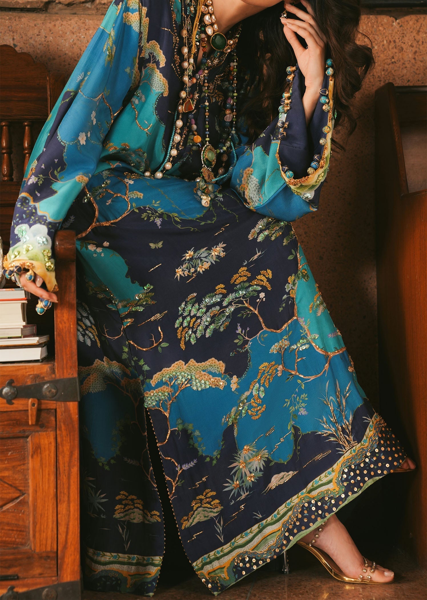 Crimson | Crimson Eid Prints | Laila - Midnight - House Of Hania