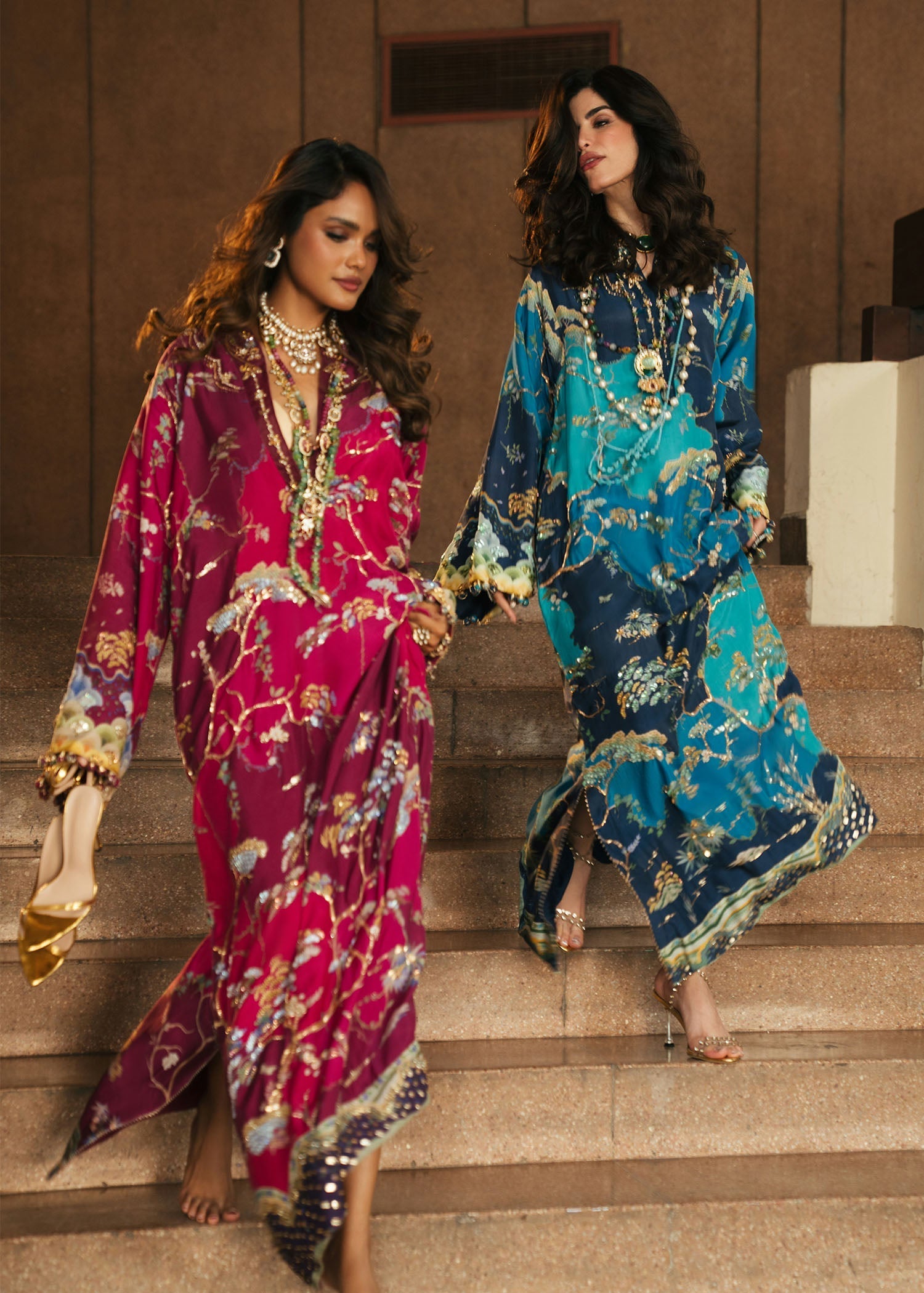 Crimson | Crimson Eid Prints | Laila - Plum - House Of Hania