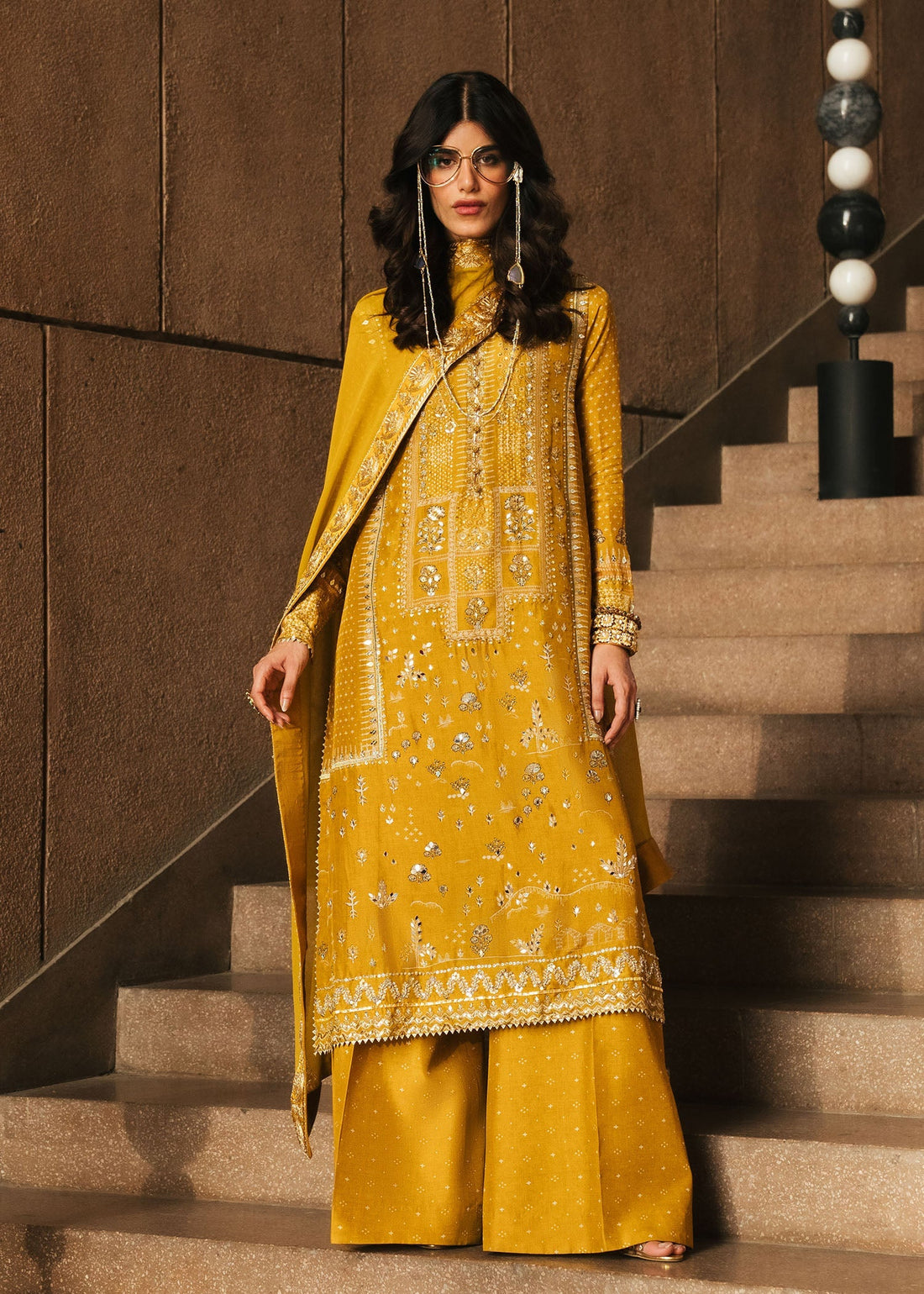 Crimson | Crimson Eid Prints | Patakha - Amber - House Of Hania