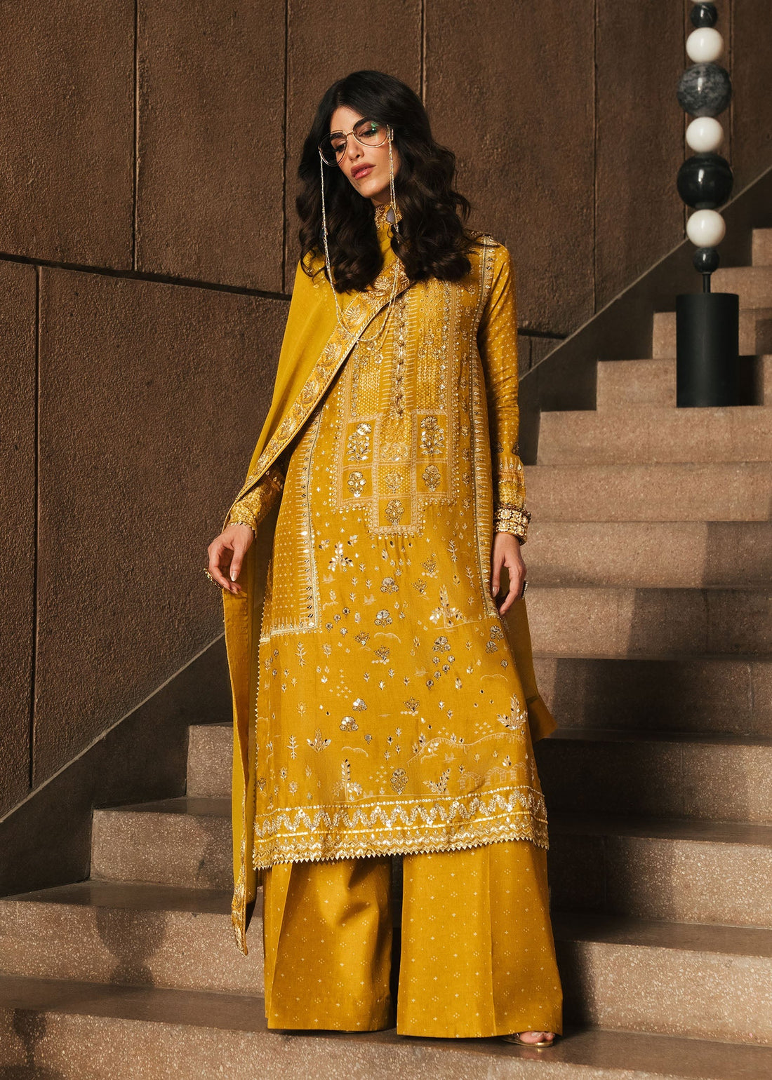 Crimson | Crimson Eid Prints | Patakha - Amber - House Of Hania
