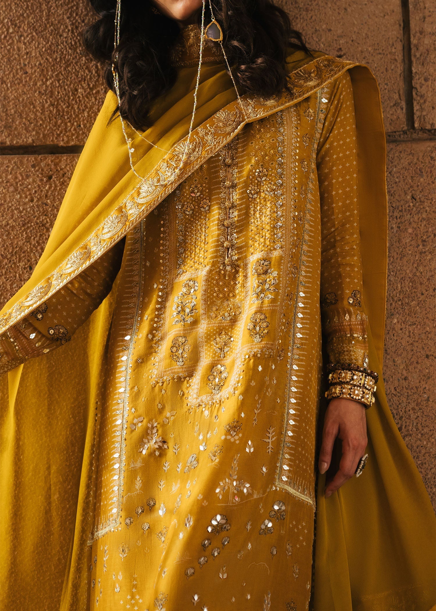 Crimson | Crimson Eid Prints | Patakha - Amber - House Of Hania