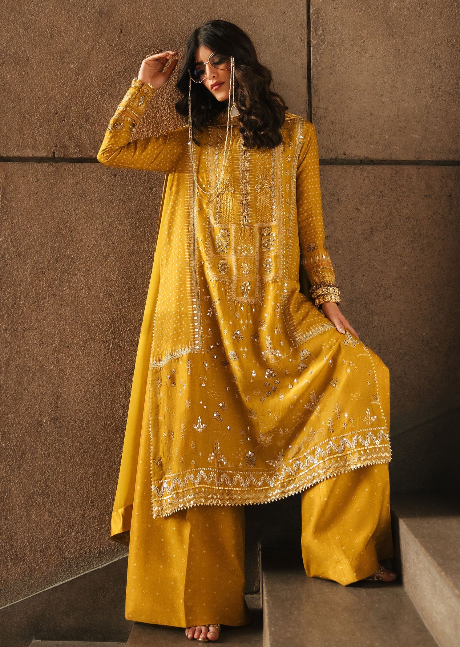 Crimson | Crimson Eid Prints | Patakha - Amber - House Of Hania