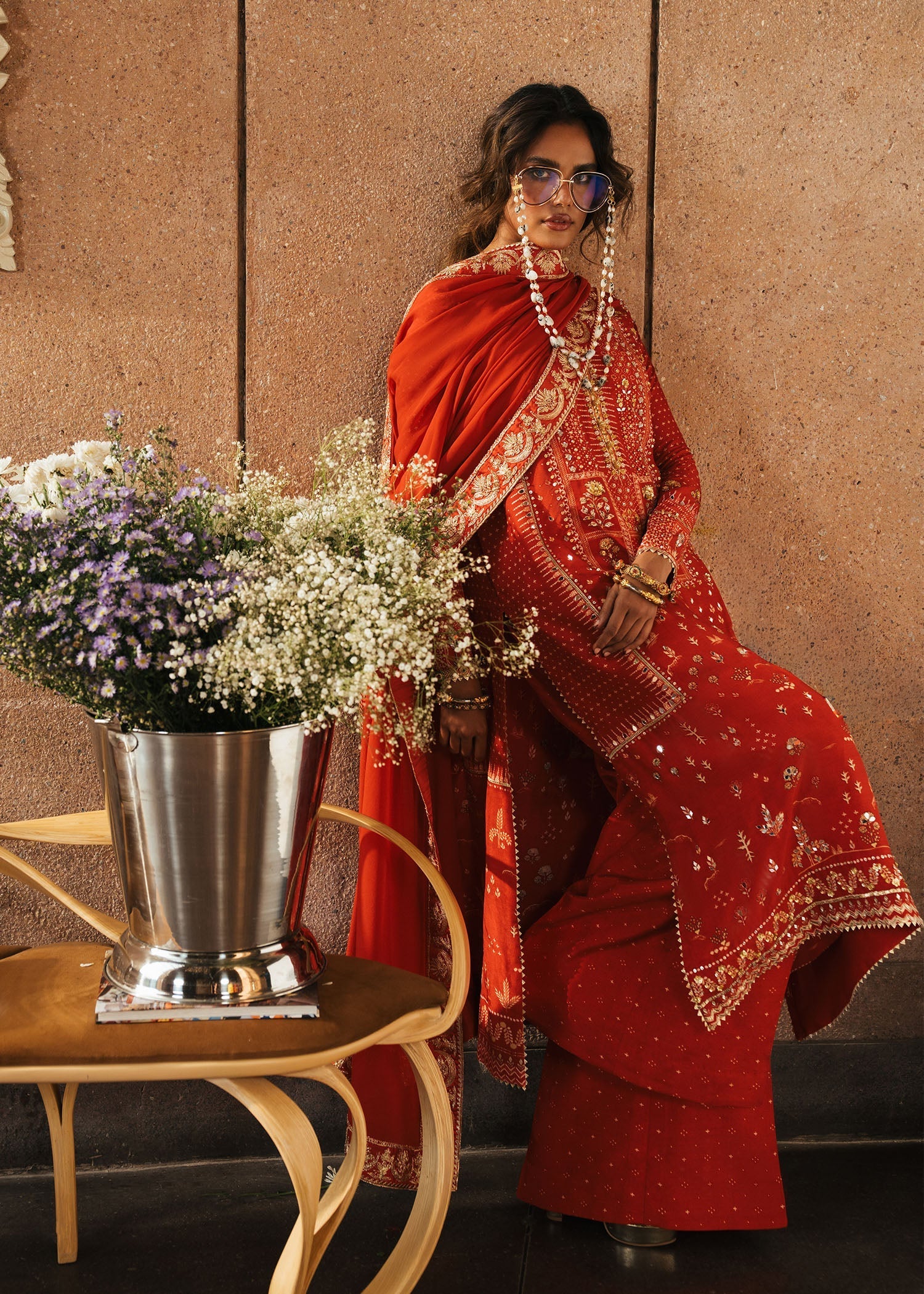 Crimson | Crimson Eid Prints | Patakha - Scarlet - House Of Hania