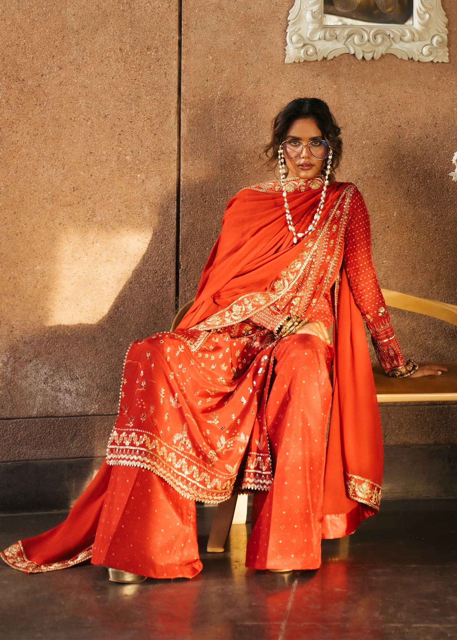 Crimson | Crimson Eid Prints | Patakha - Scarlet - House Of Hania