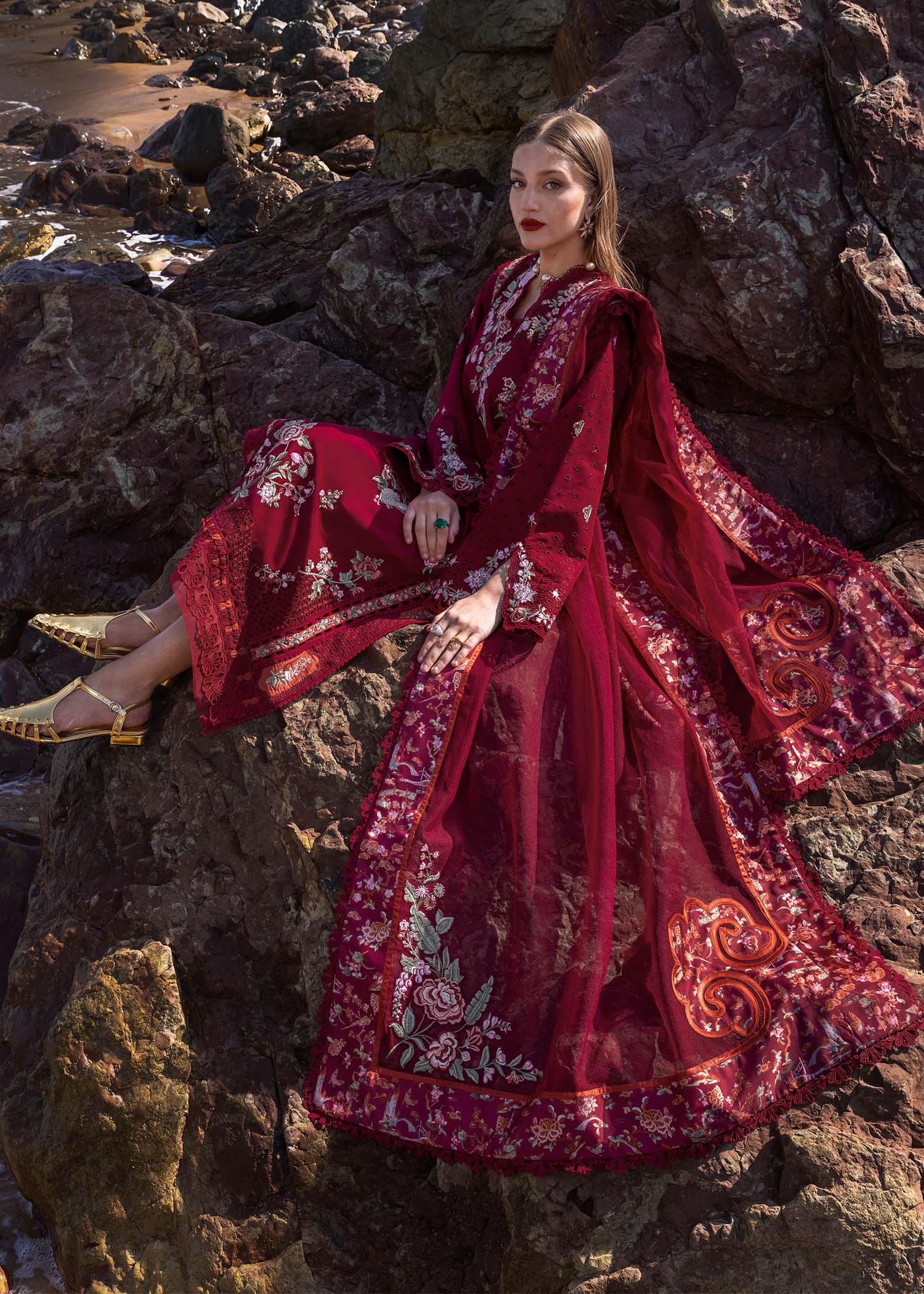 Crimson | Floe by Crimson | Parsi Threads - D5 B - House Of Hania