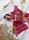 Crimson | Flow By Crimson Lawn'26 | A HANDMADE TALE-D5A - House Of Hania