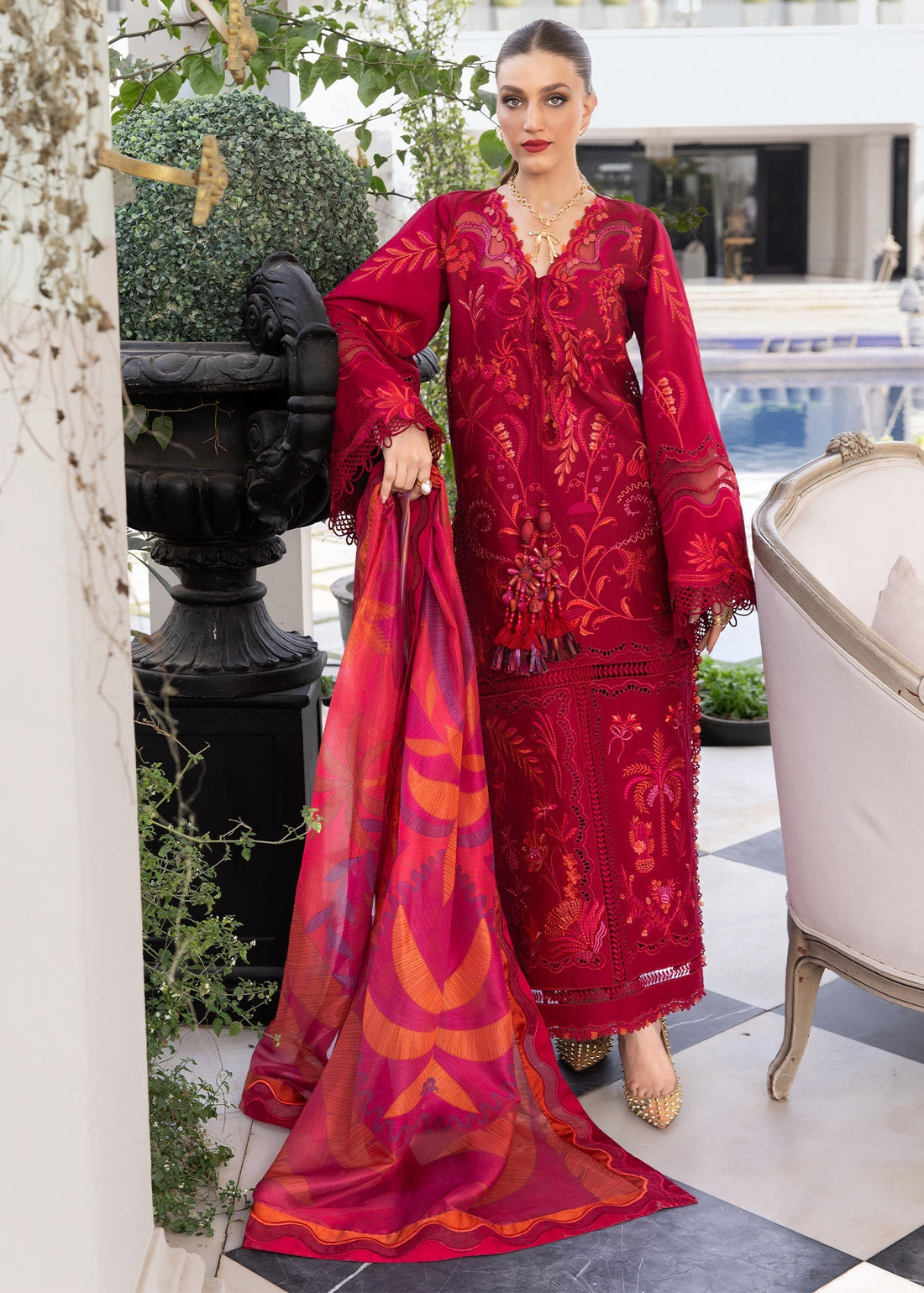 Crimson | Flow By Crimson Lawn'26 | BEAUTY IN BLOOM - D3A - House Of Hania