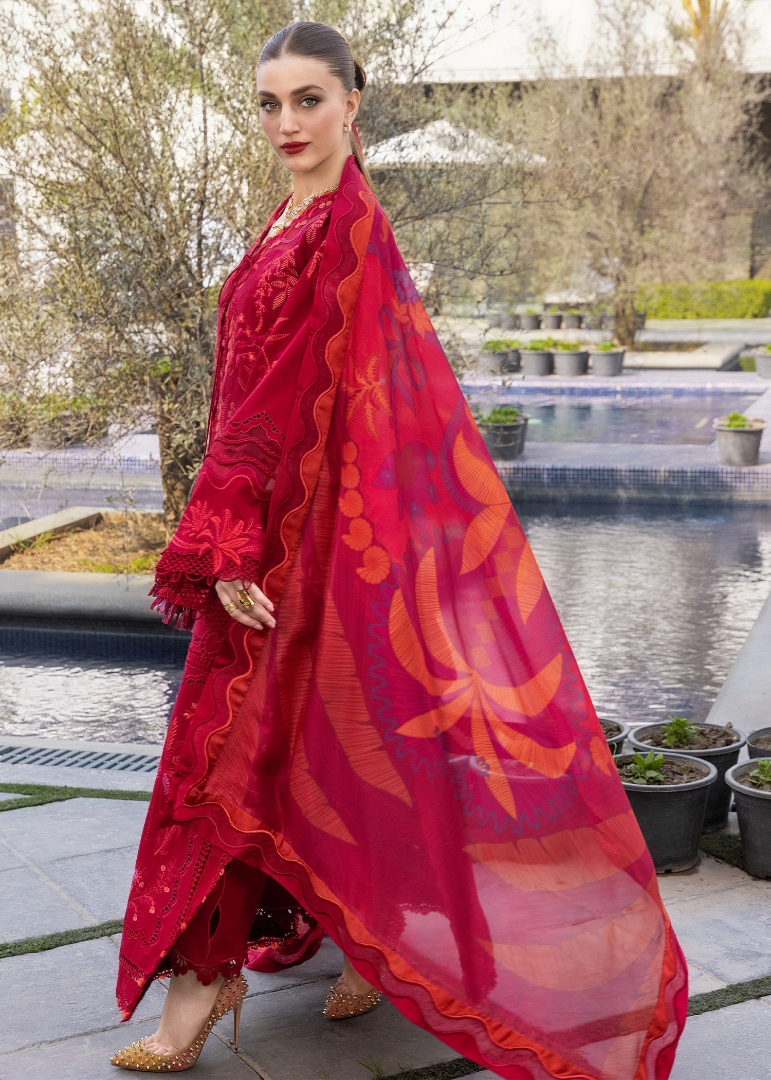 Crimson | Flow By Crimson Lawn'26 | BEAUTY IN BLOOM - D3A - House Of Hania