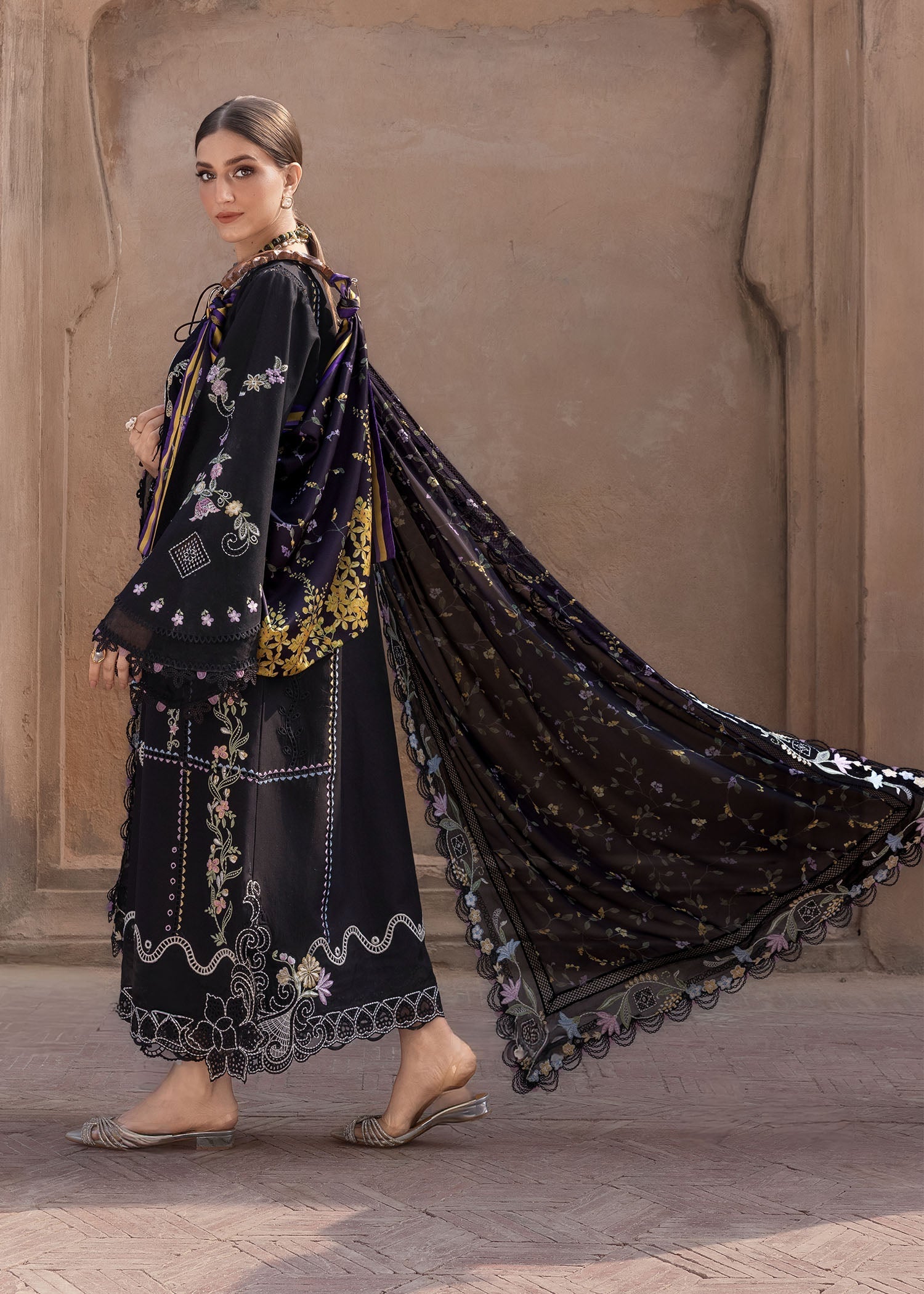Crimson | Flow By Crimson Lawn'26 | FLORAL SERENITY - D1A - House Of Hania