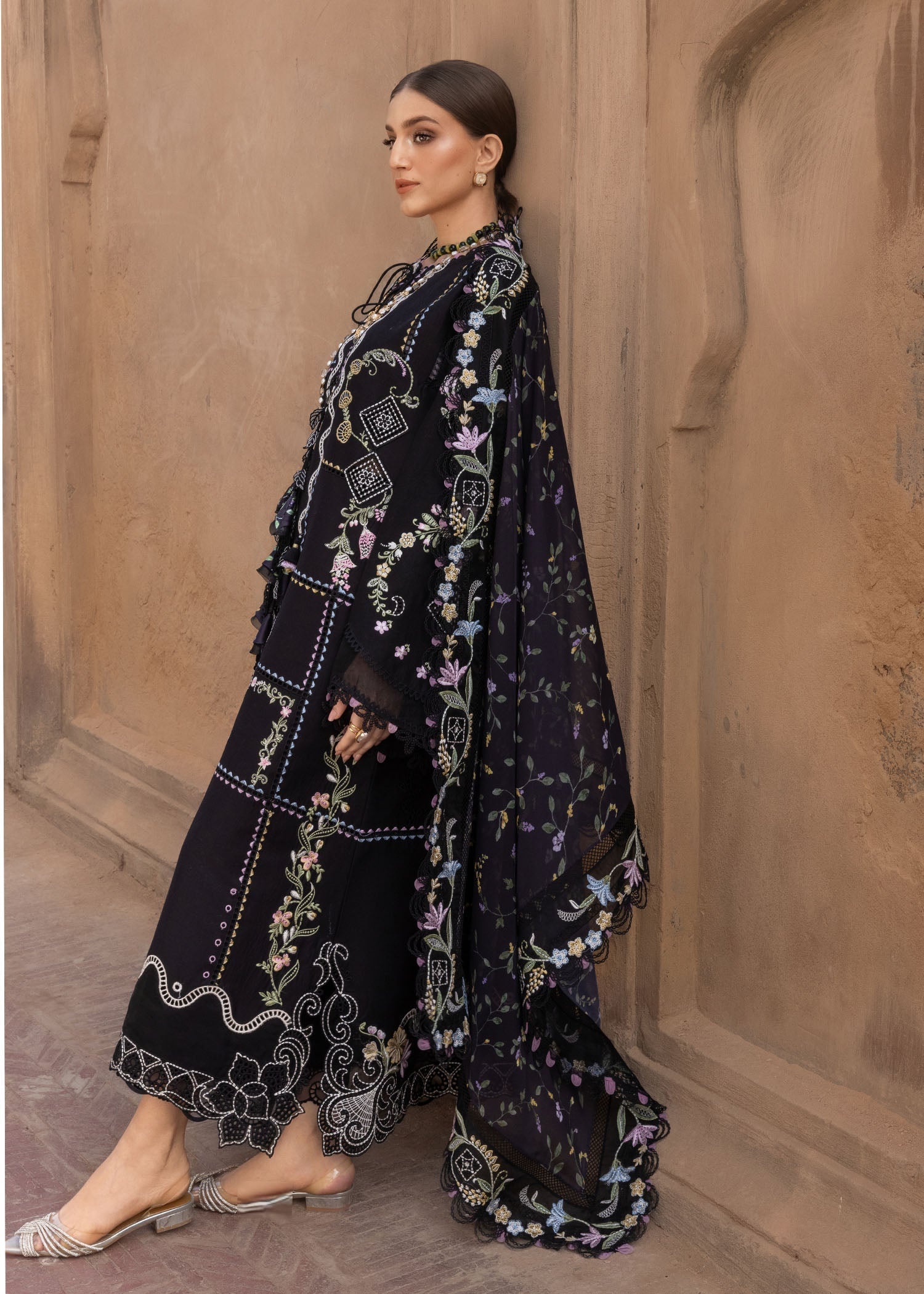 Crimson | Flow By Crimson Lawn'26 | FLORAL SERENITY - D1A - House Of Hania