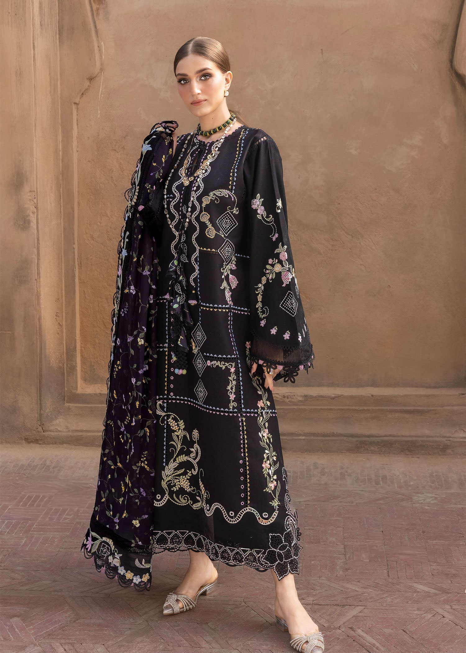 Crimson | Flow By Crimson Lawn'26 | FLORAL SERENITY - D1A - House Of Hania