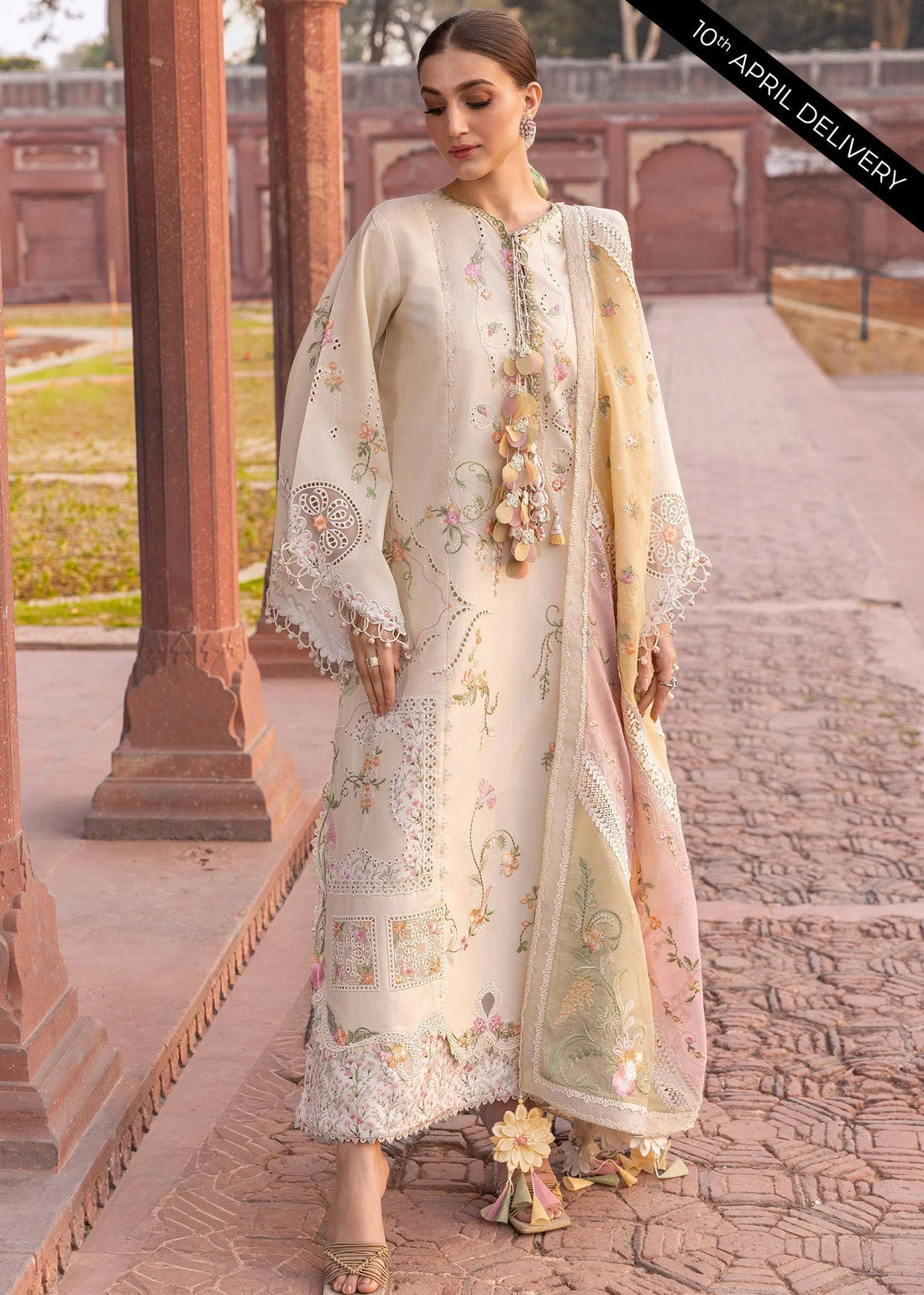 Crimson | Flow By Crimson Lawn'26 | MANIFESTED MEADOWS - D7A - House Of Hania