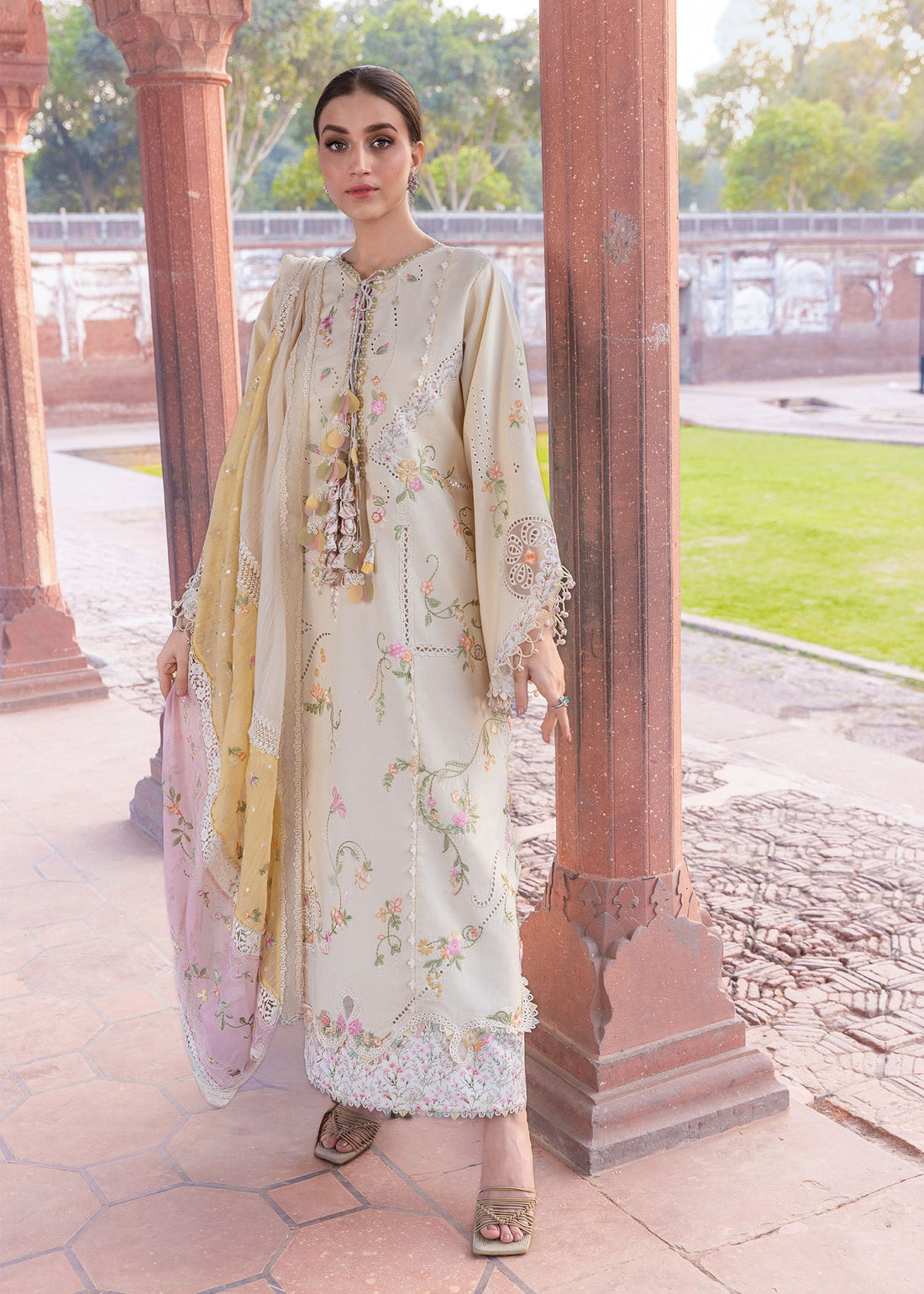 Crimson | Flow By Crimson Lawn'26 | MANIFESTED MEADOWS - D7A - House Of Hania