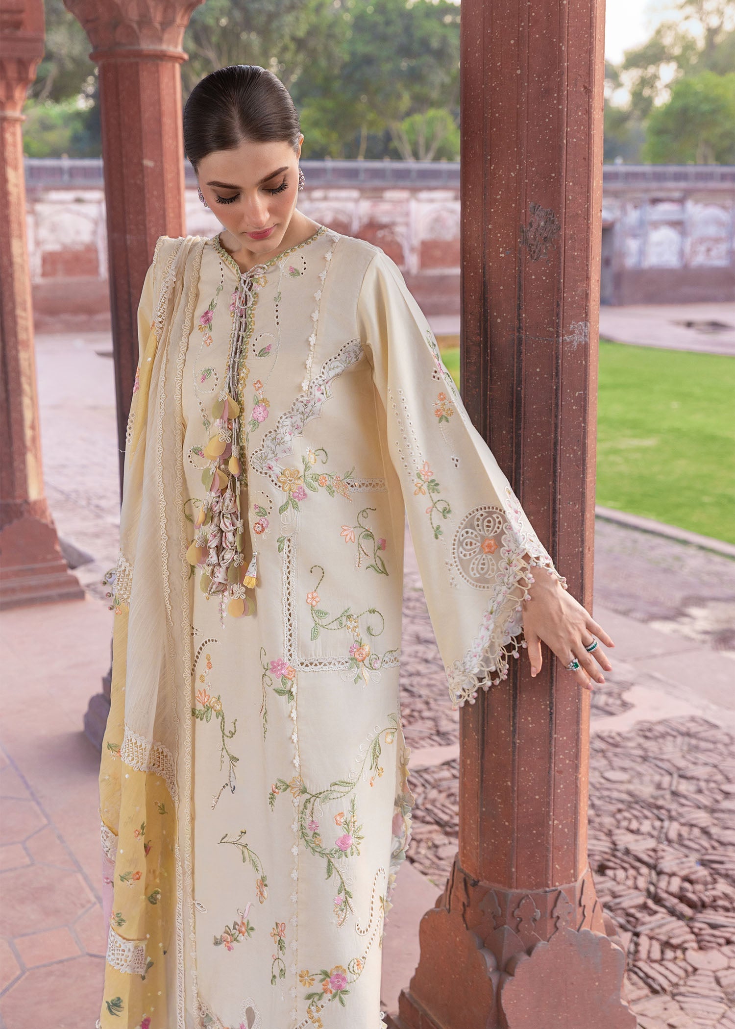 Crimson | Flow By Crimson Lawn'26 | MANIFESTED MEADOWS - D7A - House Of Hania