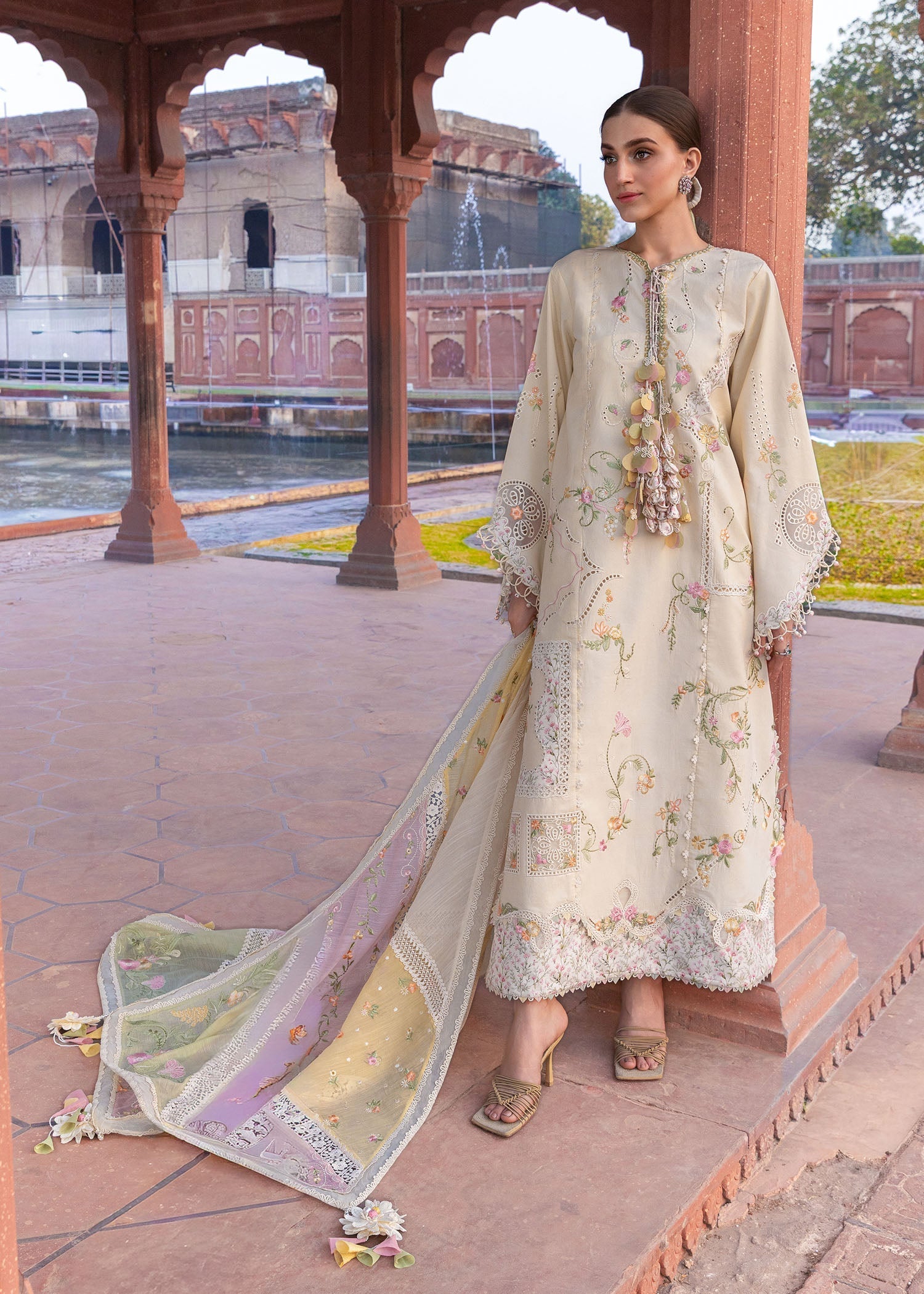 Crimson | Flow By Crimson Lawn'26 | MANIFESTED MEADOWS - D7A - House Of Hania