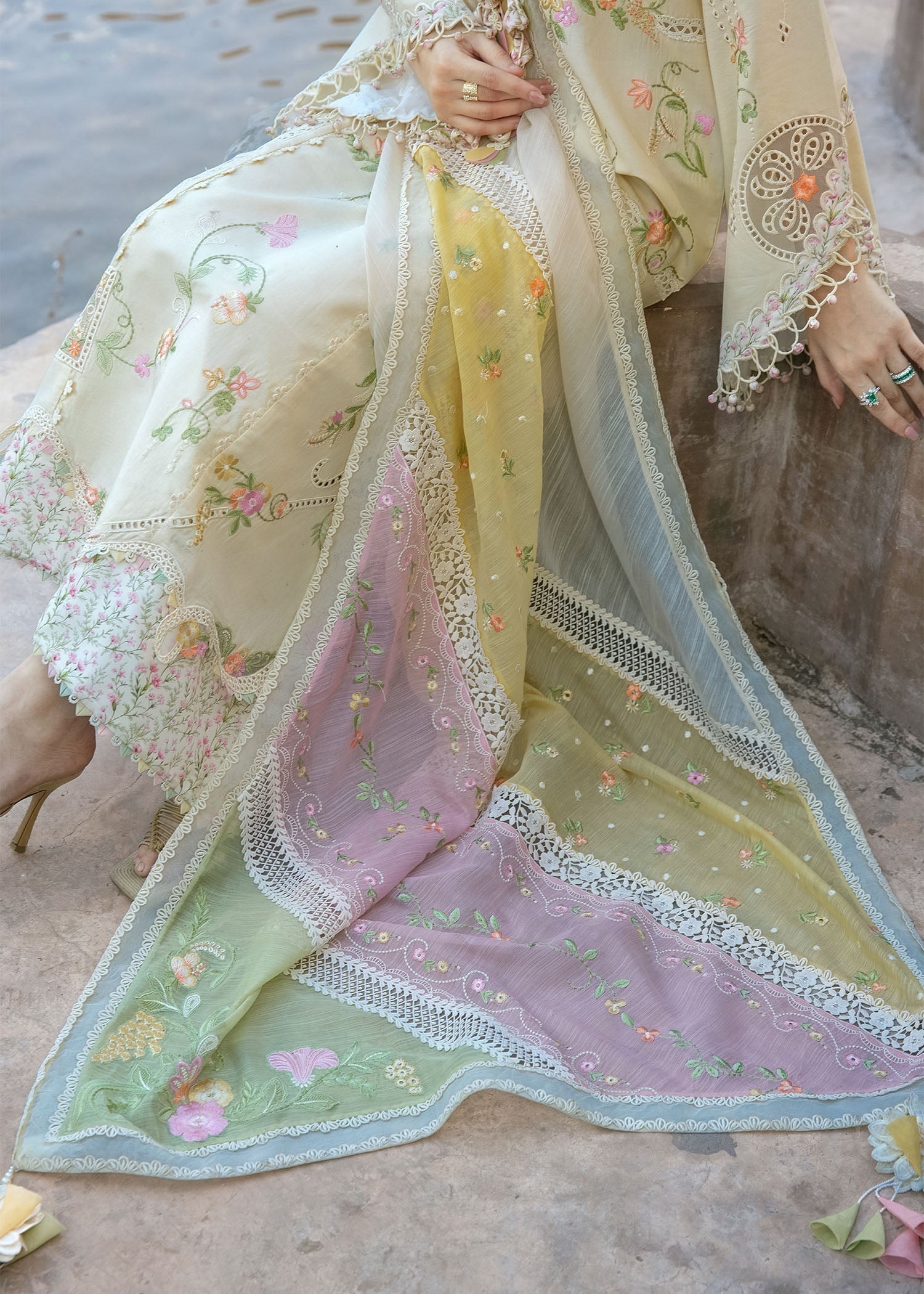 Crimson | Flow By Crimson Lawn'26 | MANIFESTED MEADOWS - D7A - House Of Hania