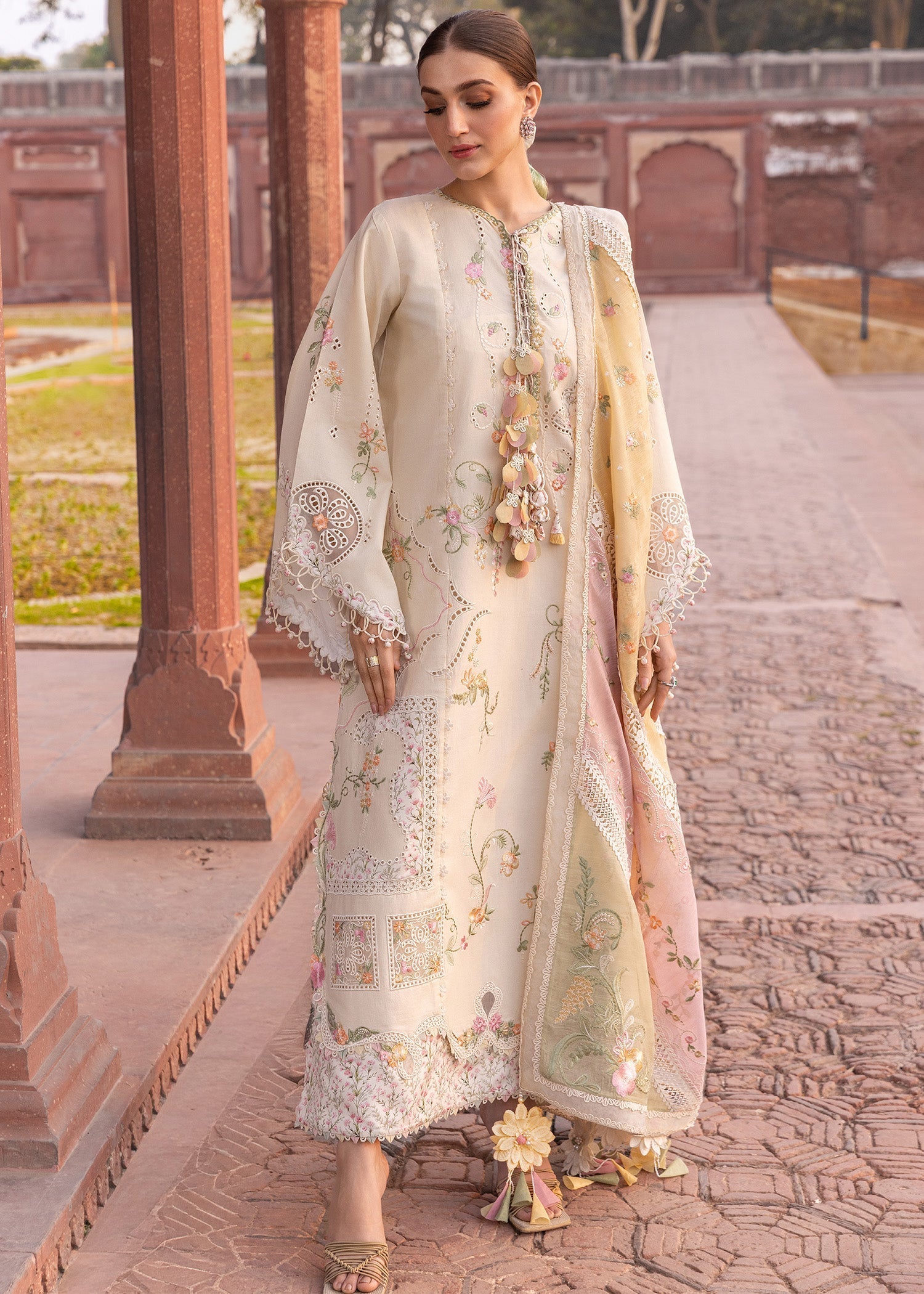 Crimson | Flow By Crimson Lawn'26 | MANIFESTED MEADOWS - D7A - House Of Hania