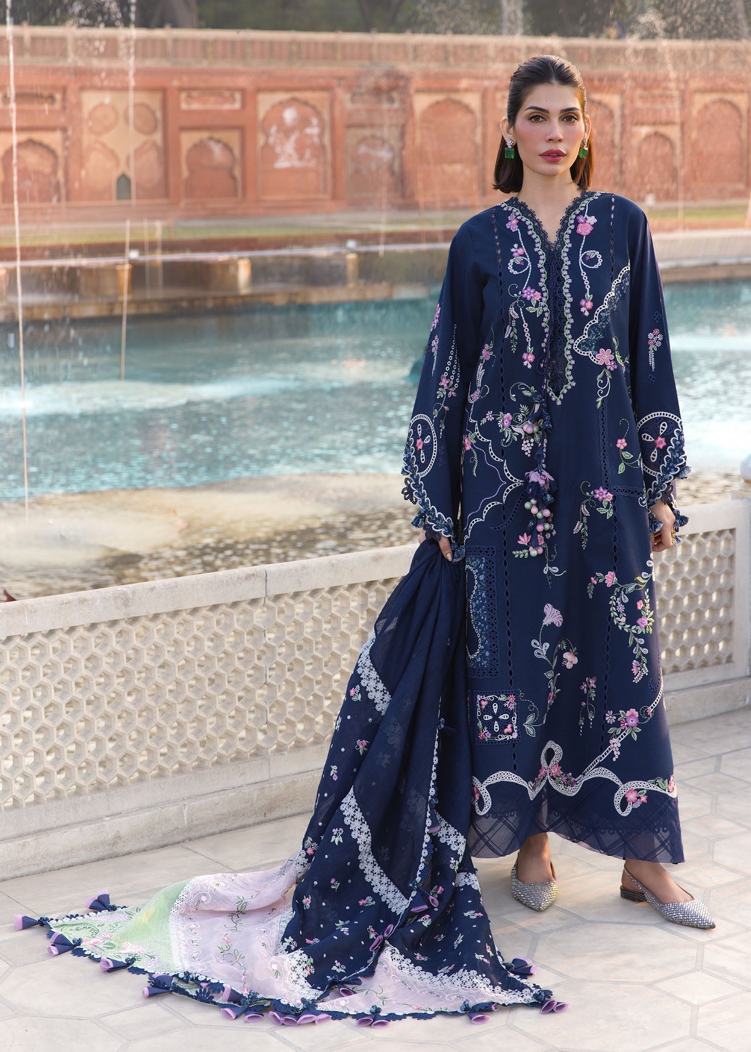 Crimson | Flow By Crimson Lawn'26 | MANIFESTED MEADOWS - D7B - House Of Hania