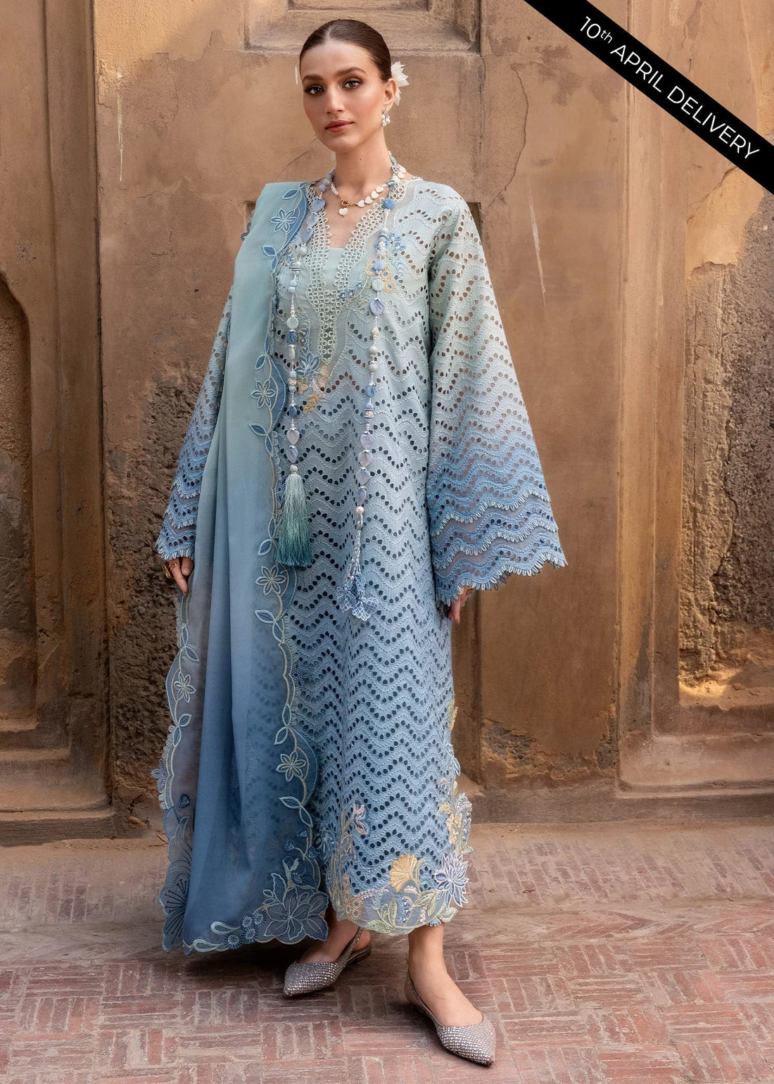 Crimson | Flow By Crimson Lawn'26 | OMBRE LOVE - D8A - House Of Hania