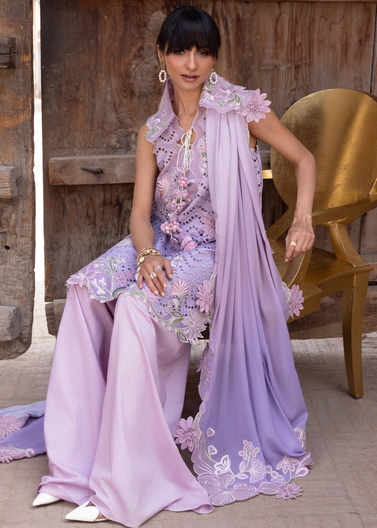 Crimson | Flow By Crimson Lawn'26 | OMBRE LOVE - D8B - House Of Hania