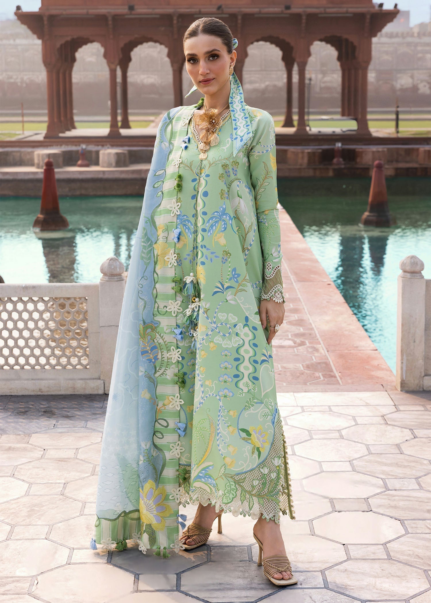 Crimson | Flow By Crimson Lawn'26 | OUT OF MANY HEARTS-D6B - House Of Hania