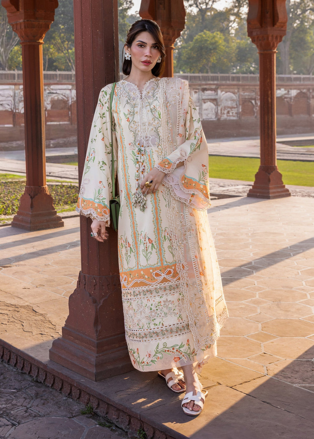 Crimson | Flow By Crimson Lawn'26 | SUN-KISSED LETTER-D9A - House Of Hania