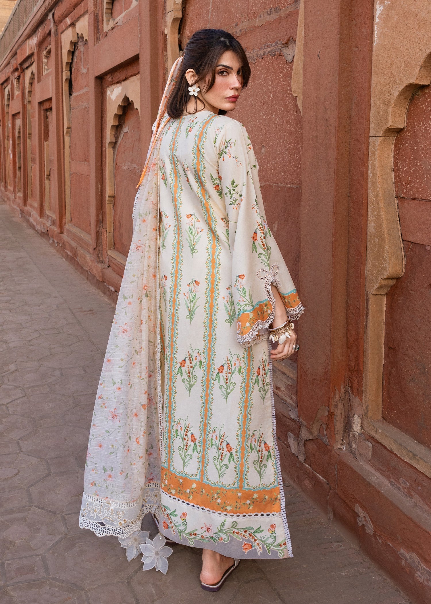 Crimson | Flow By Crimson Lawn'26 | SUN-KISSED LETTER-D9A - House Of Hania