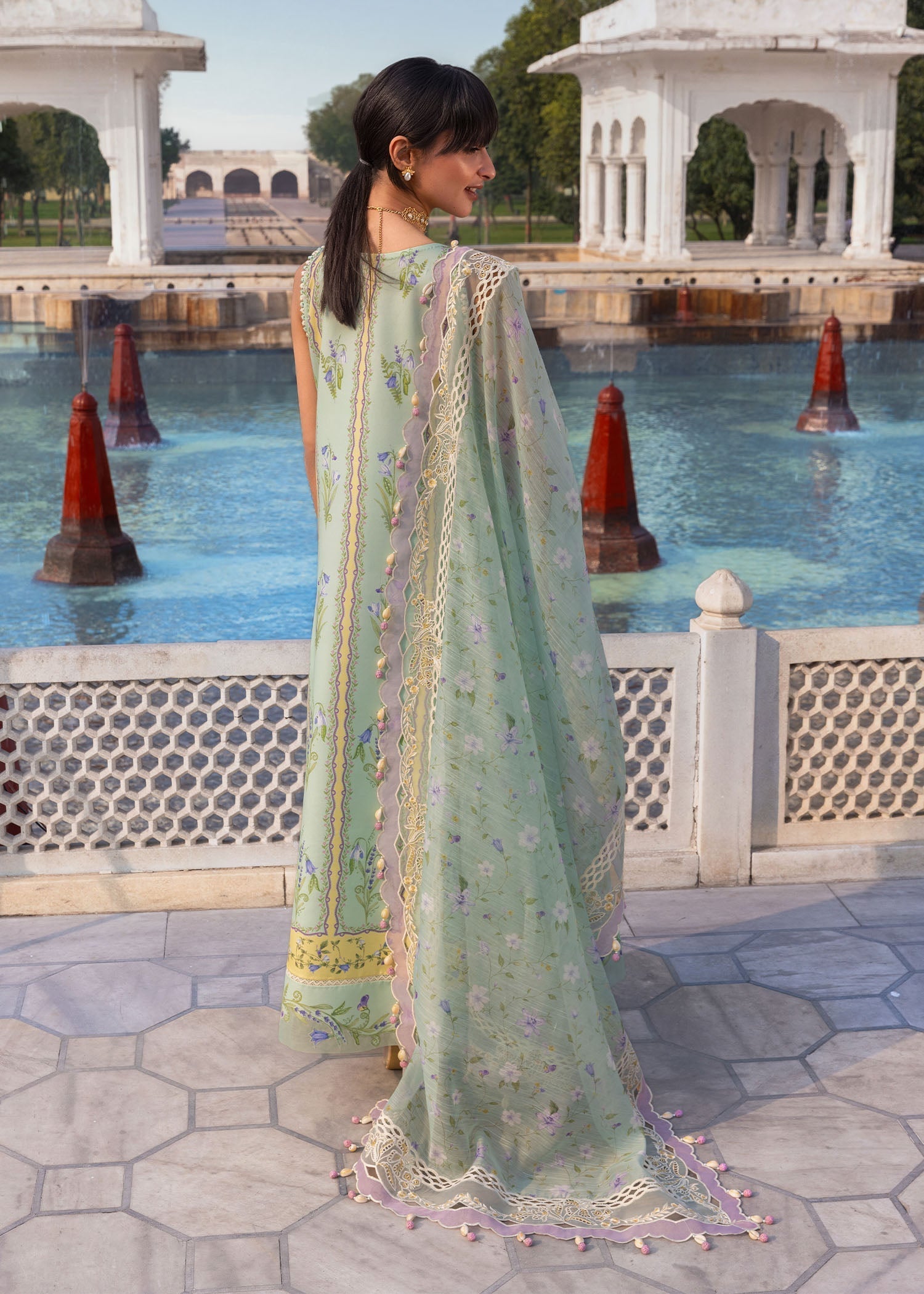 Crimson | Flow By Crimson Lawn'26 | SUN-KISSED LETTER-D9B - House Of Hania