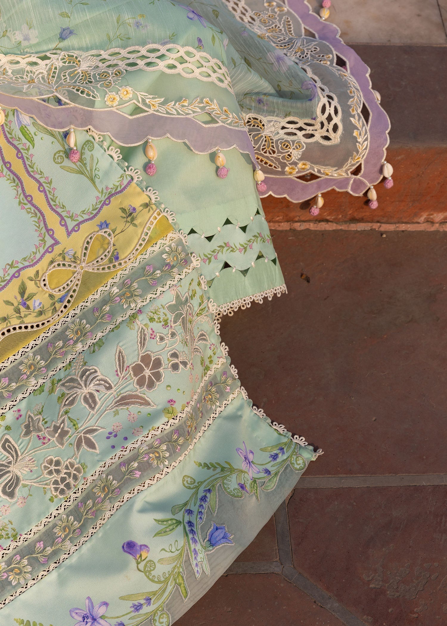 Crimson | Flow By Crimson Lawn'26 | SUN-KISSED LETTER-D9B - House Of Hania