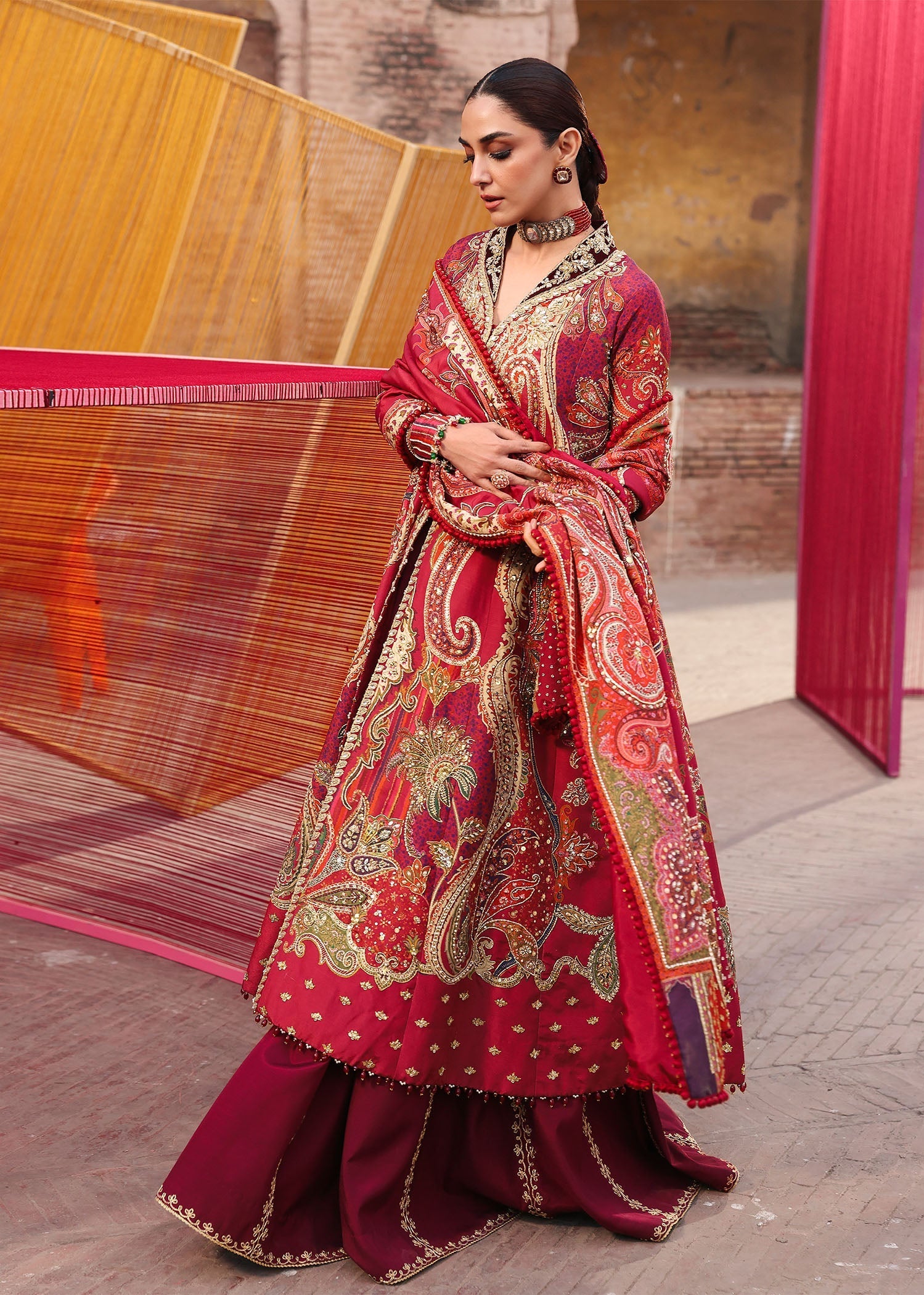 Crimson | JHILMIL | DAMINI - House Of Hania