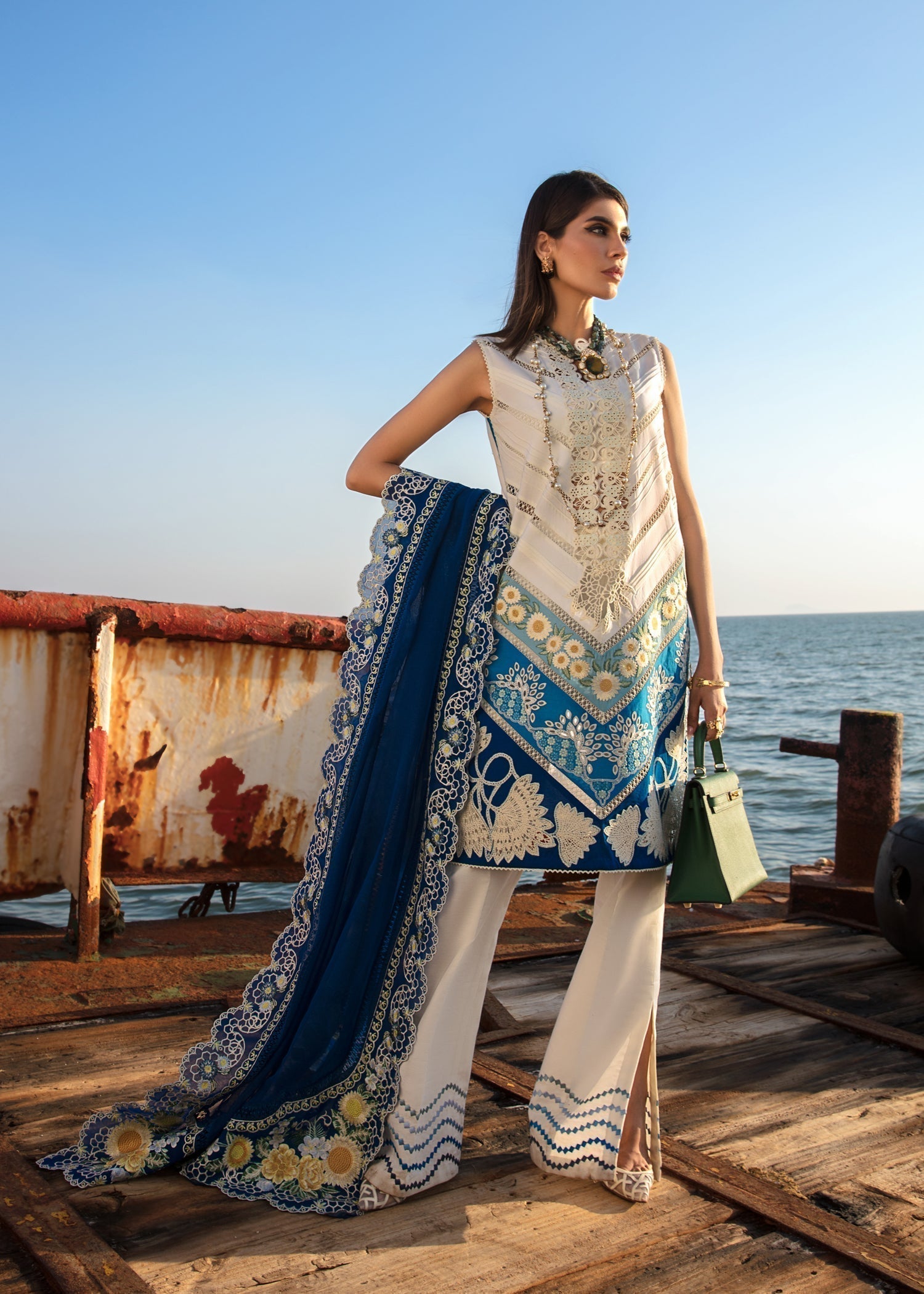 Crimson LUXURY LAWN’23 – Summery Medley – D6 A - House Of Hania