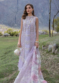 Crimson | Lawn 2024 | A Floral Mesh - Lavender - House Of Hania