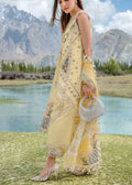 Crimson | Lawn 2024 | A French Brunch - Sunflower Yellow - House Of Hania