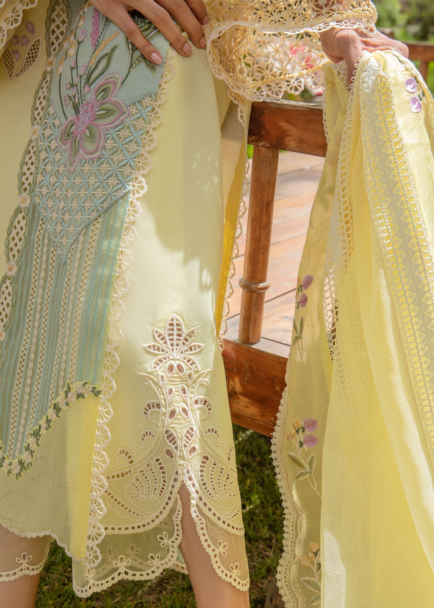 Crimson | Lawn 2024 | Sun Kissed - Lemon - House Of Hania