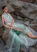 Crimson | Lawn 2024 | Sun Kissed - Sea Foam - House Of Hania